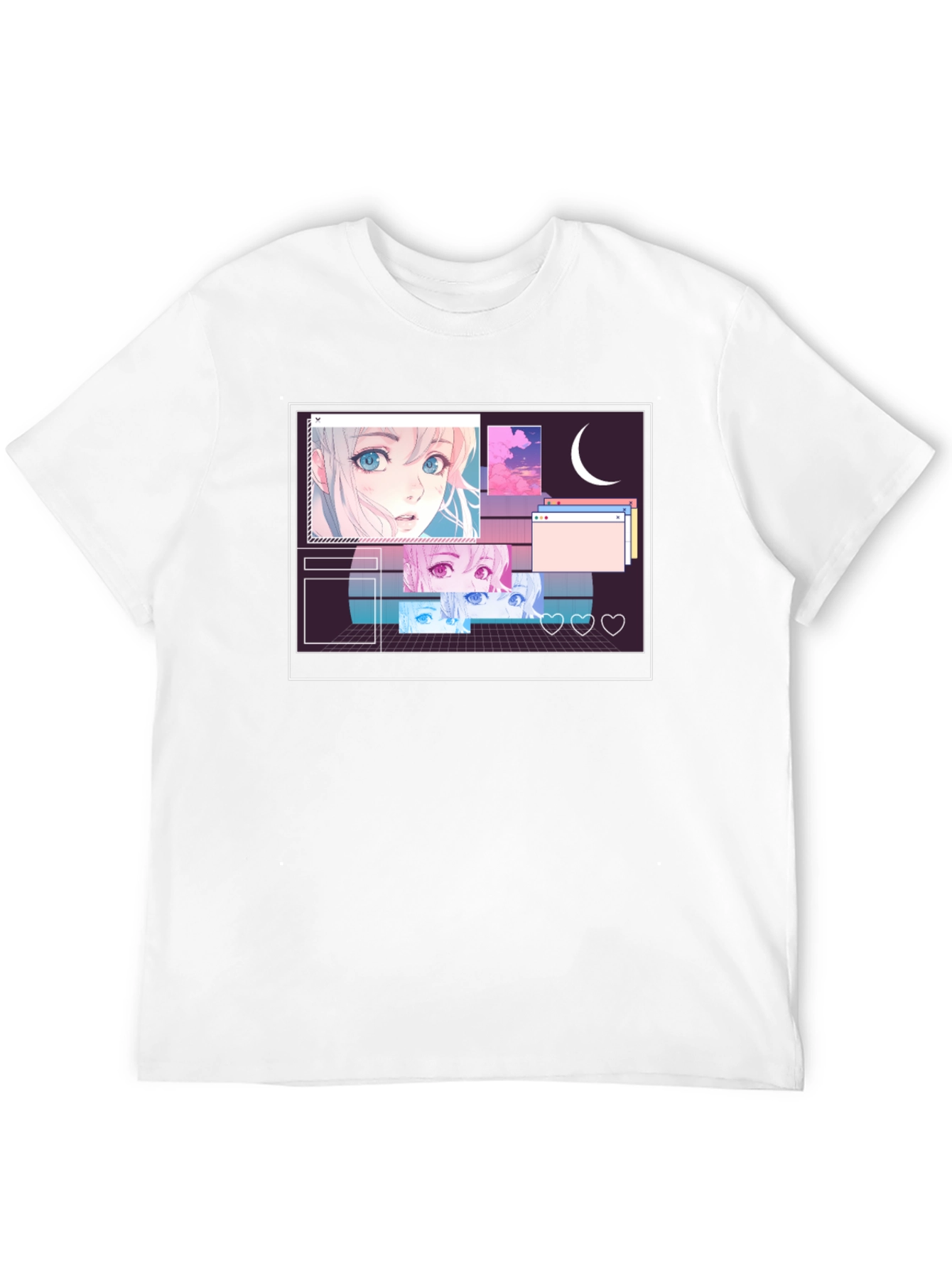 Anime Aesthetic Black T-Shirt