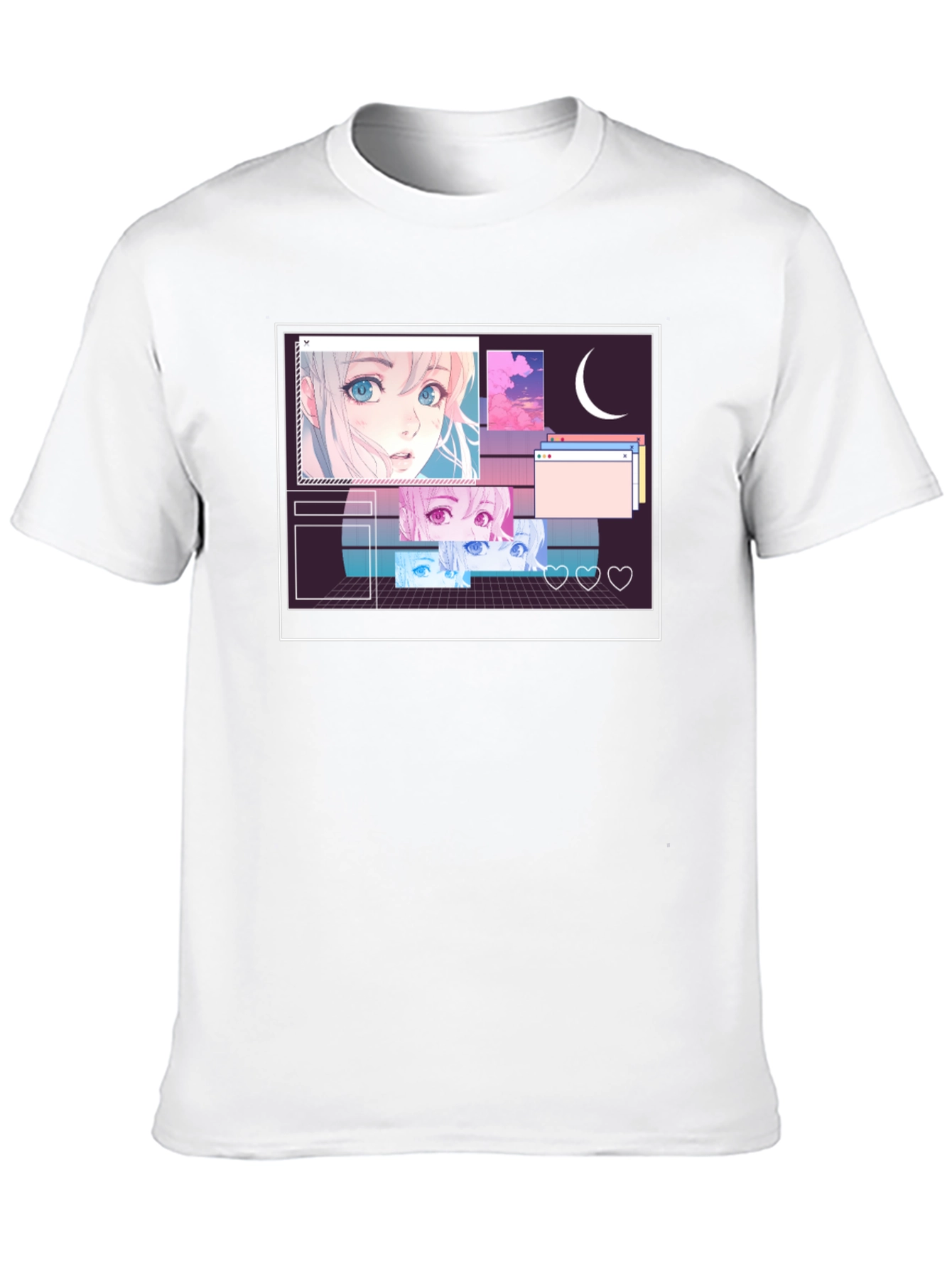 Anime Aesthetic Black T-Shirt