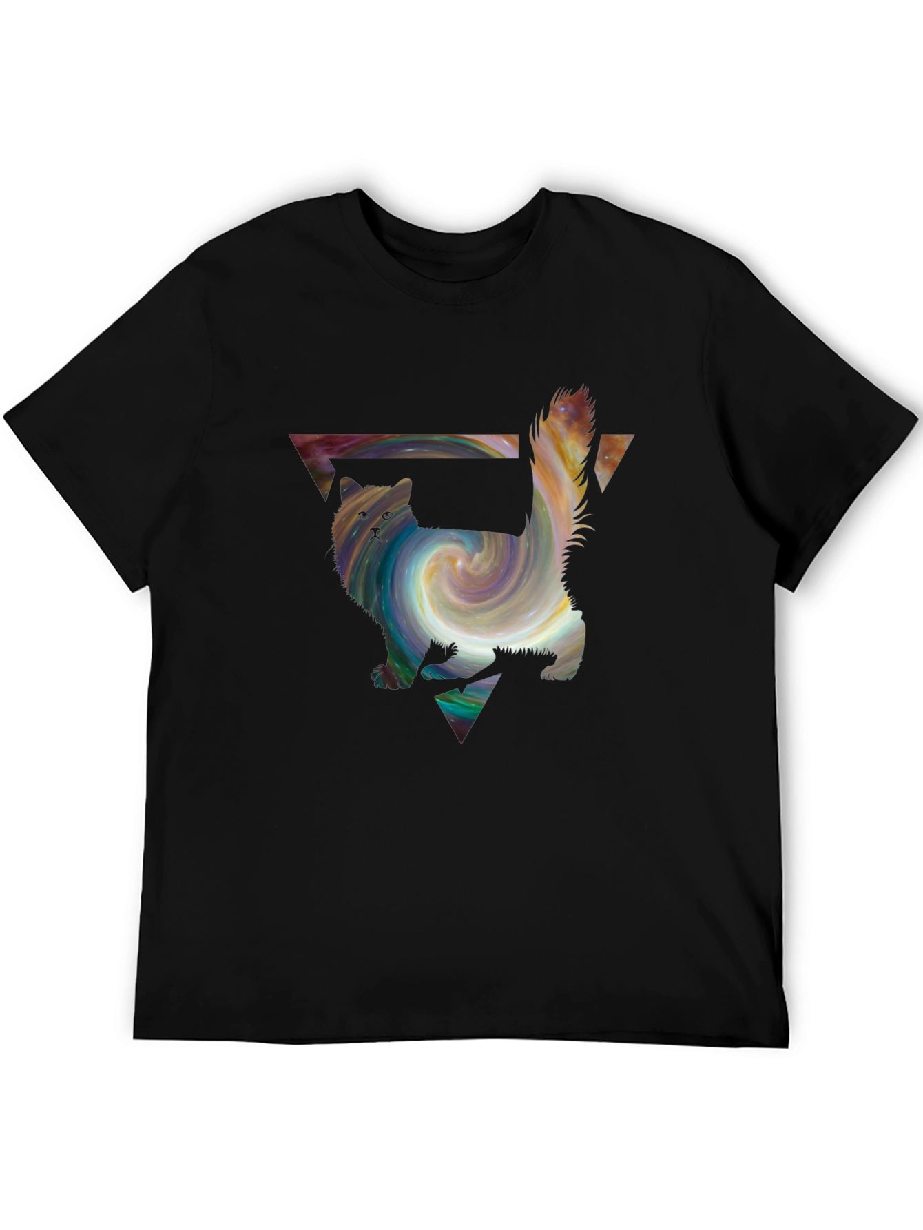 Galaxy Cat T-Shirt - Artistic Graphic Tee
