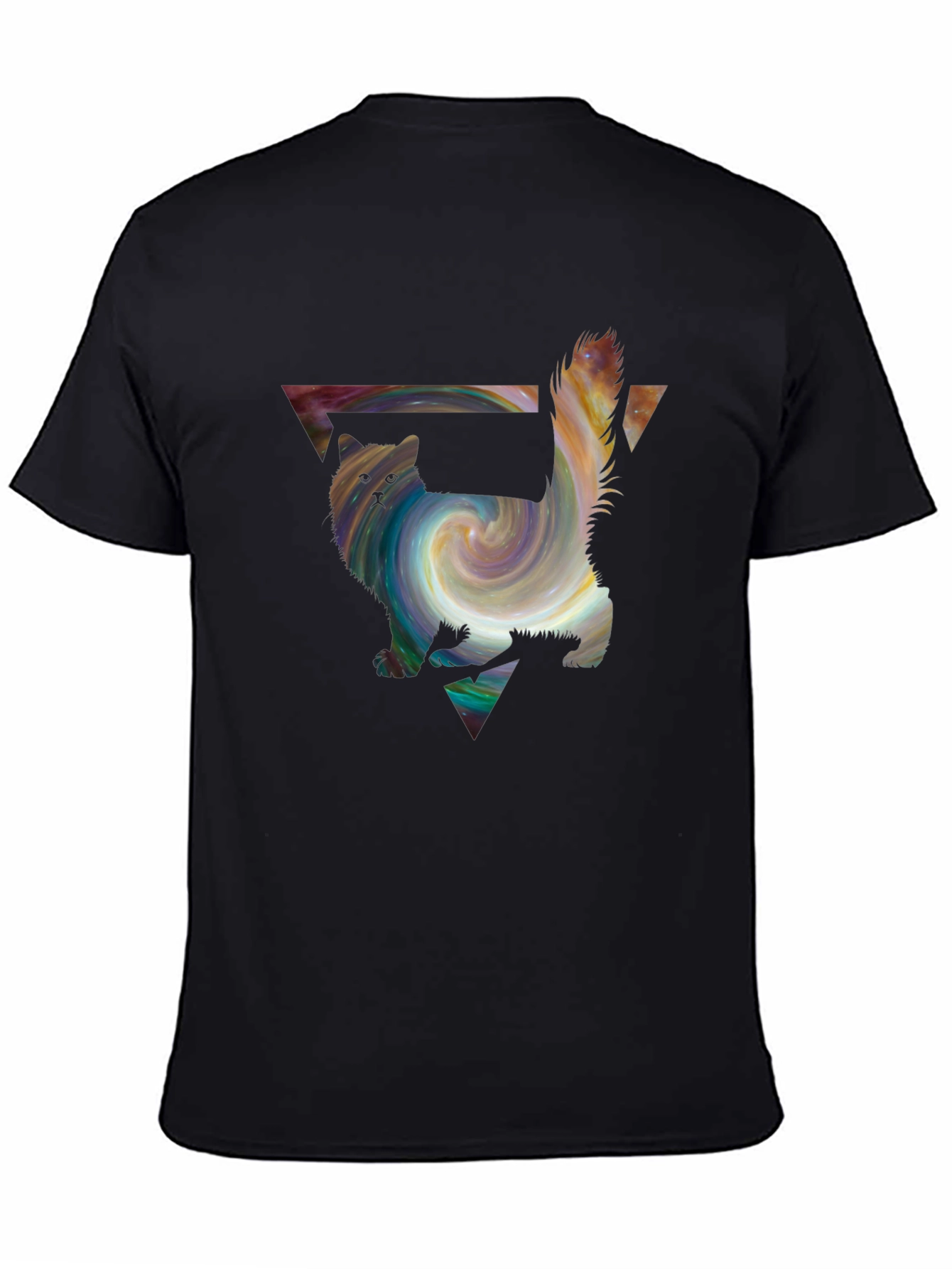 Galaxy Cat T-Shirt - Artistic Graphic Tee