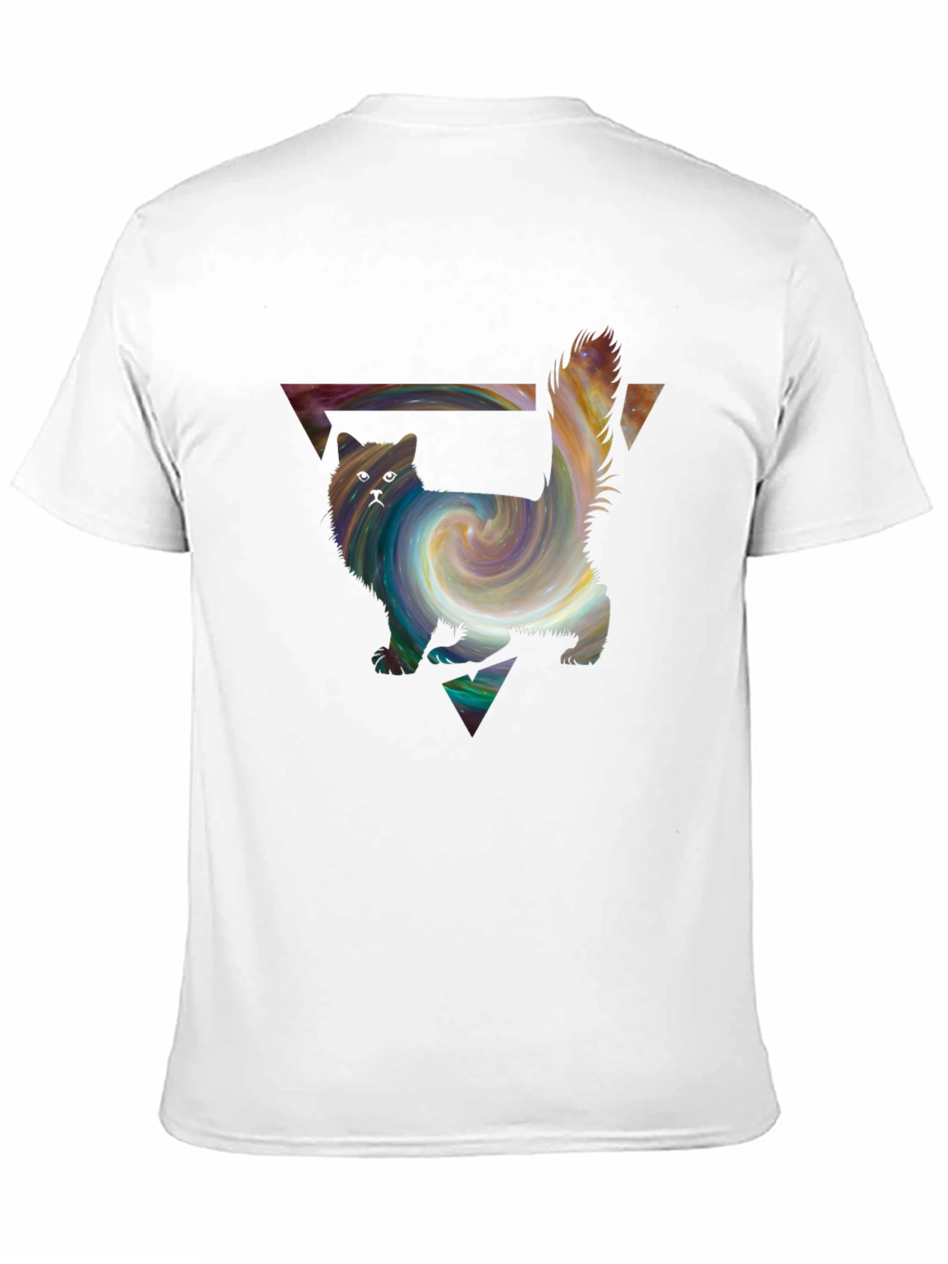 Galaxy Cat T-Shirt - Artistic Graphic Tee