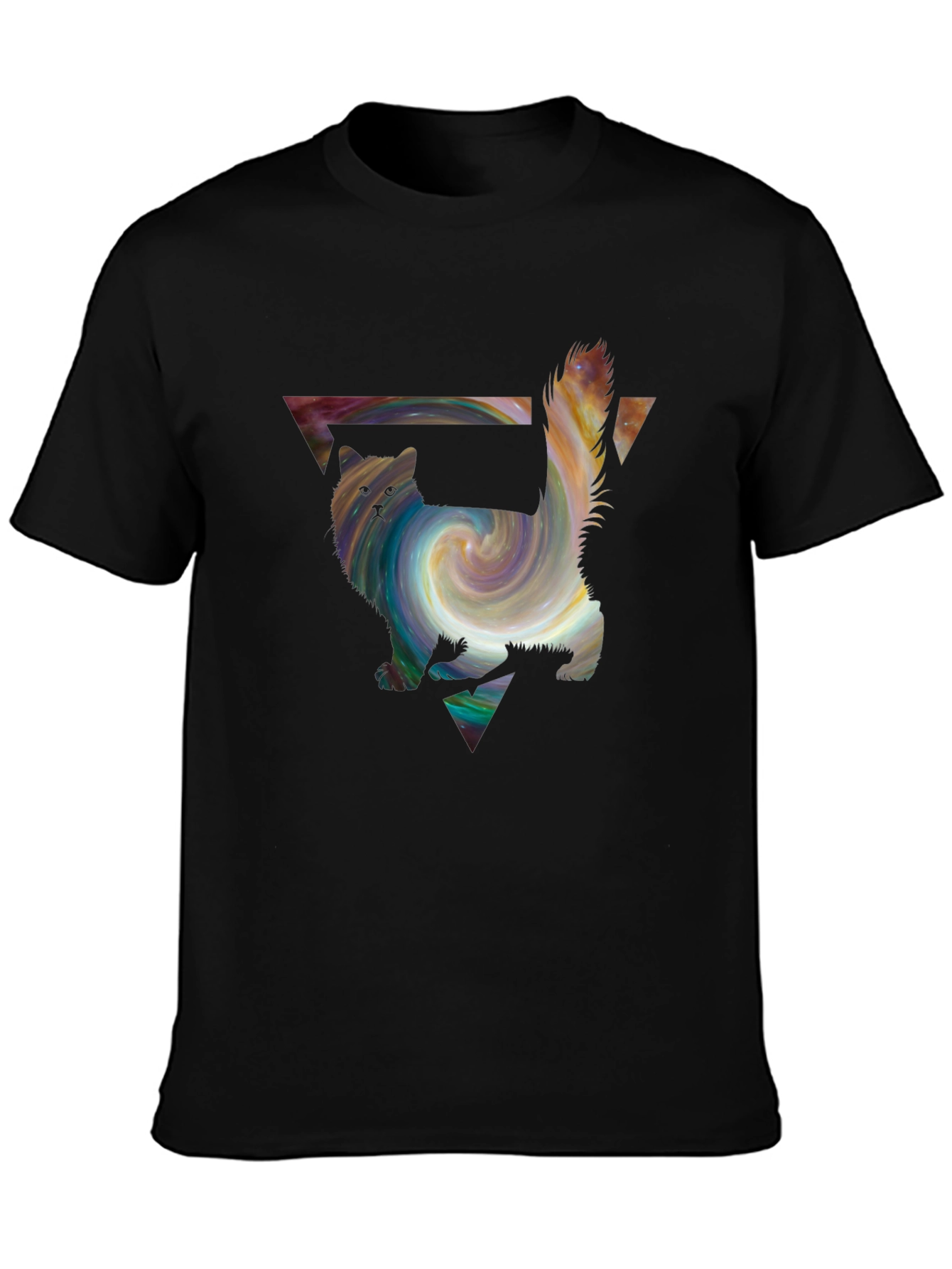 Galaxy Cat T-Shirt - Artistic Graphic Tee