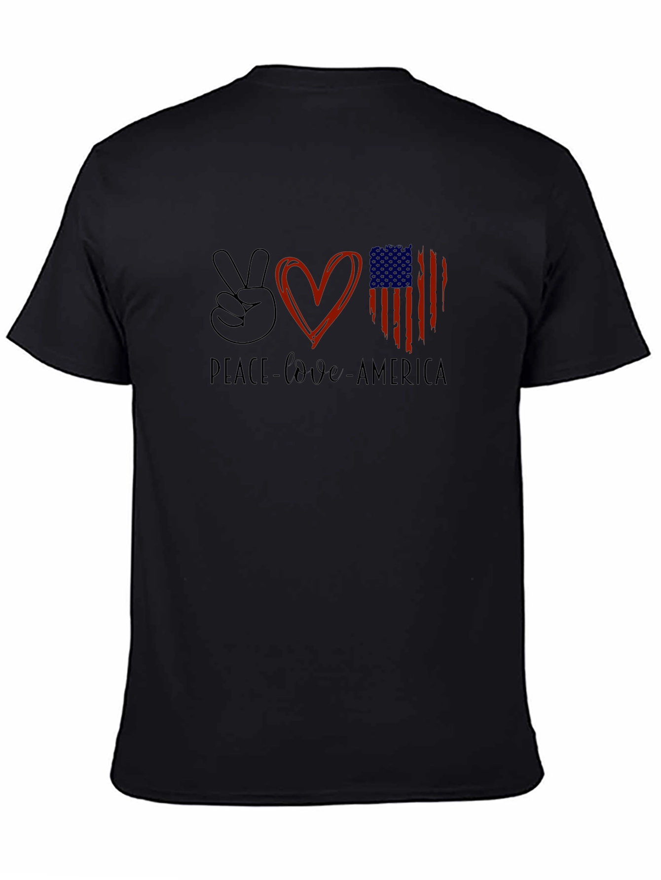 Peace Love America Graphic Tee