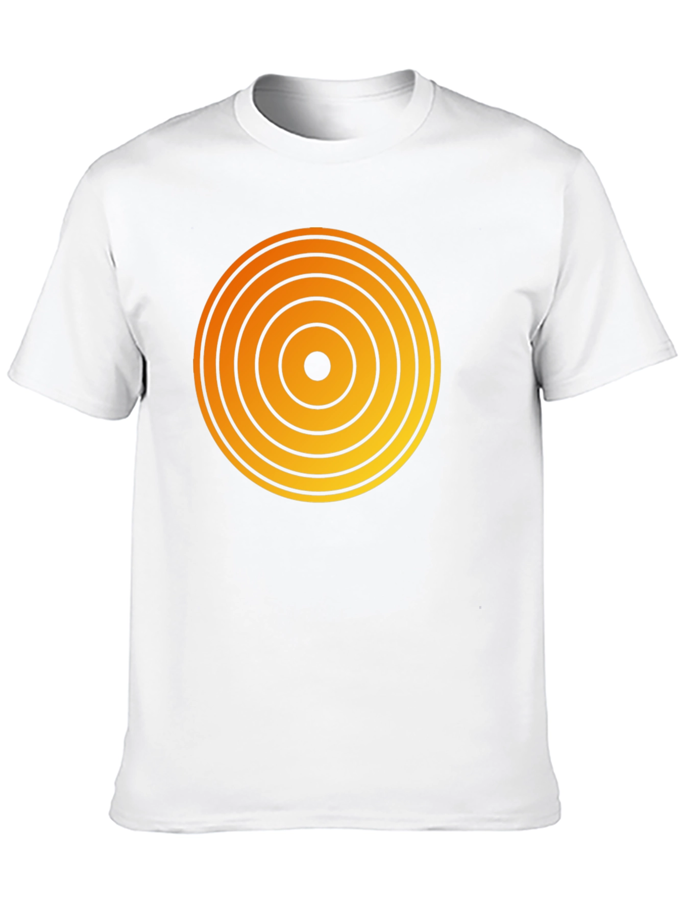 Retro Target Graphic Tee - Black Cotton Blend