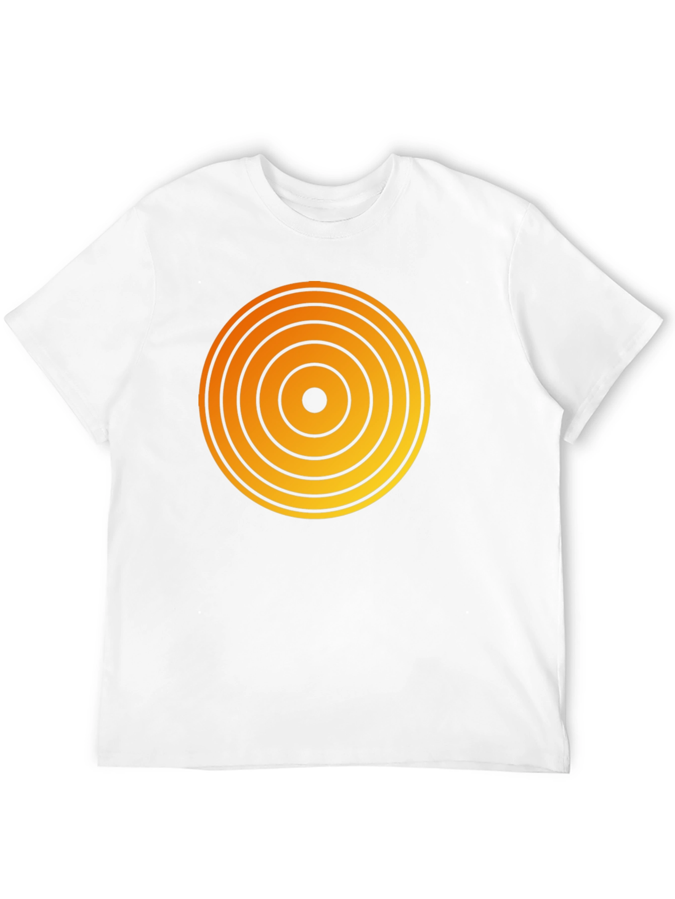 Retro Target Graphic Tee - Black Cotton Blend