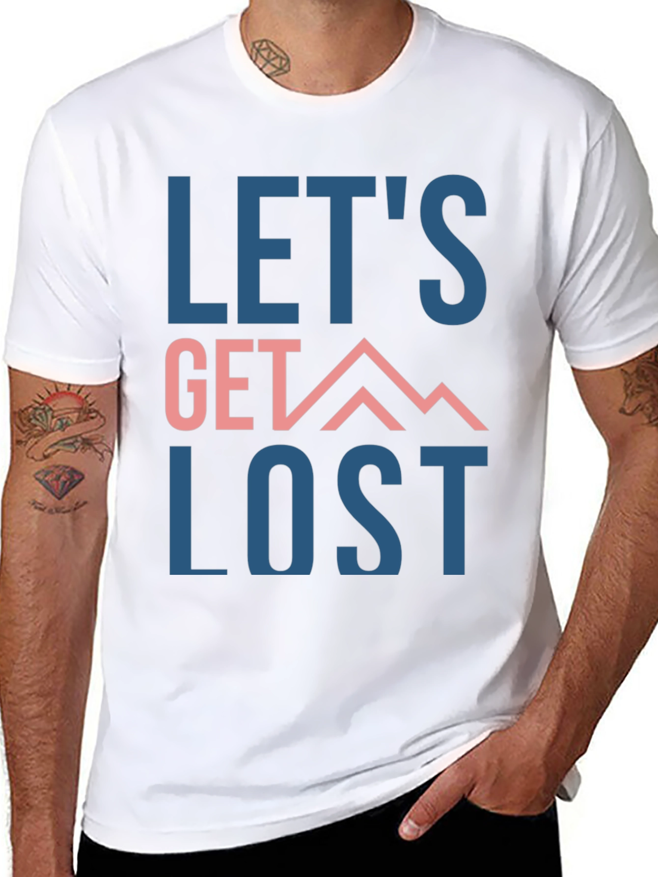 Lets Get Lost Graphic Tee - Adventure Awaits