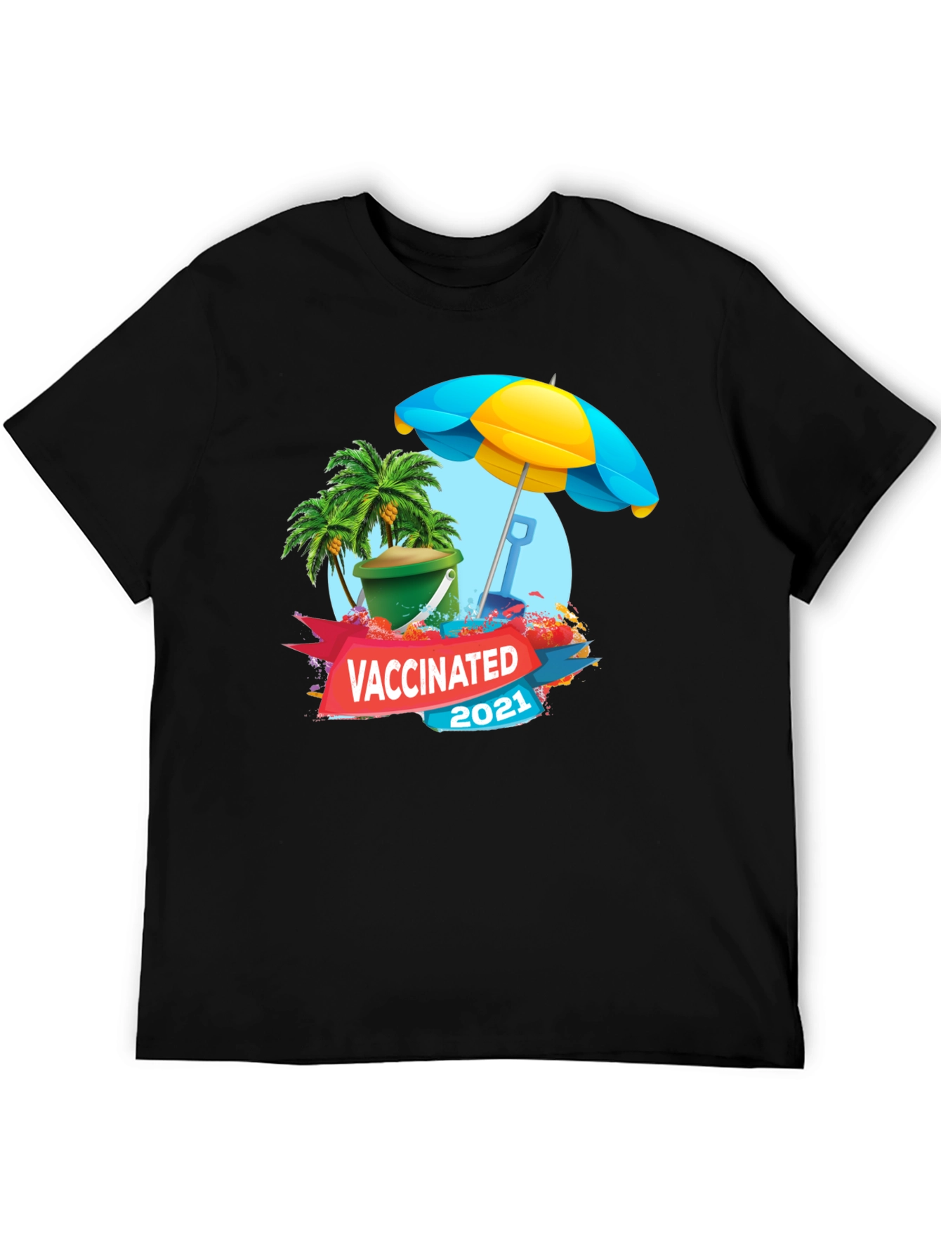 Vaccinated 2021 Beach T-Shirt