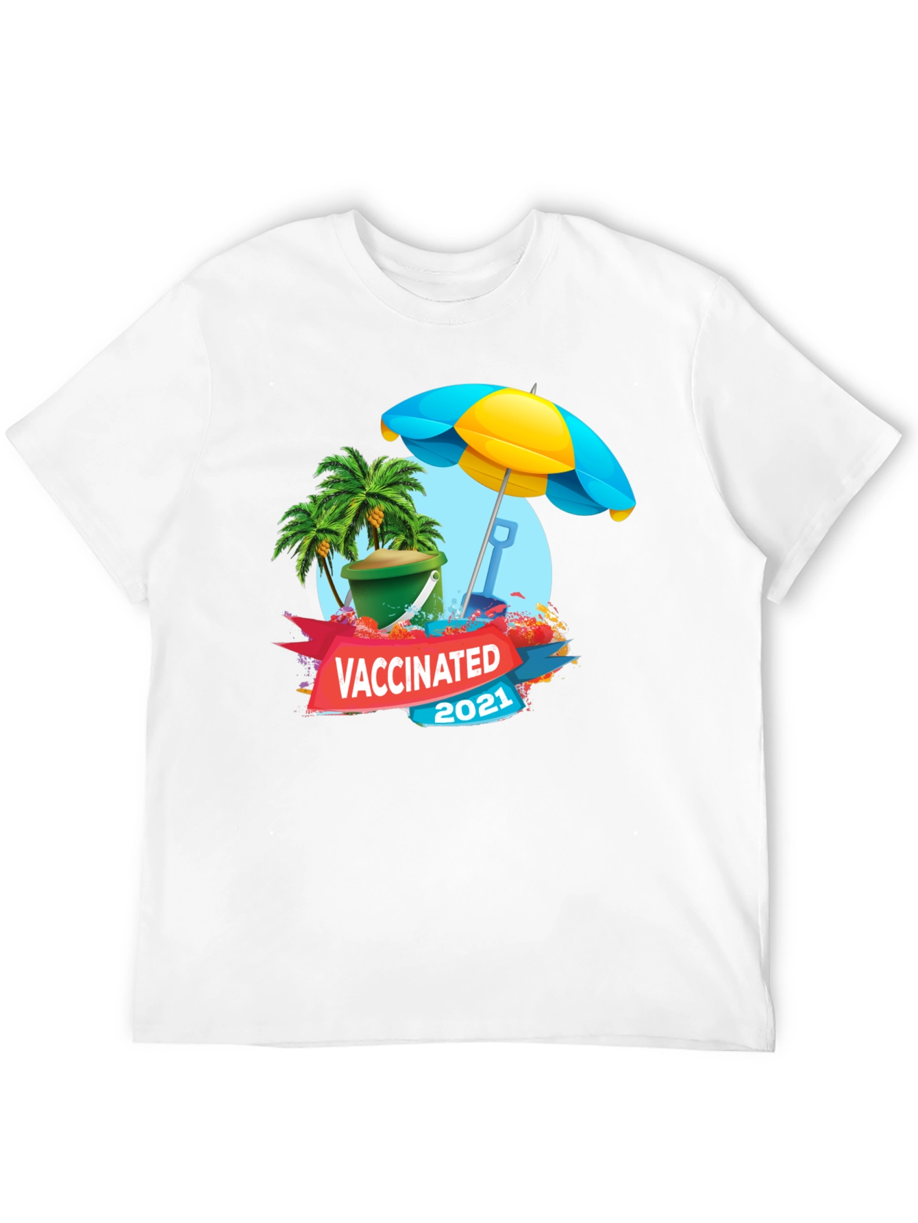 Vaccinated 2021 Beach T-Shirt