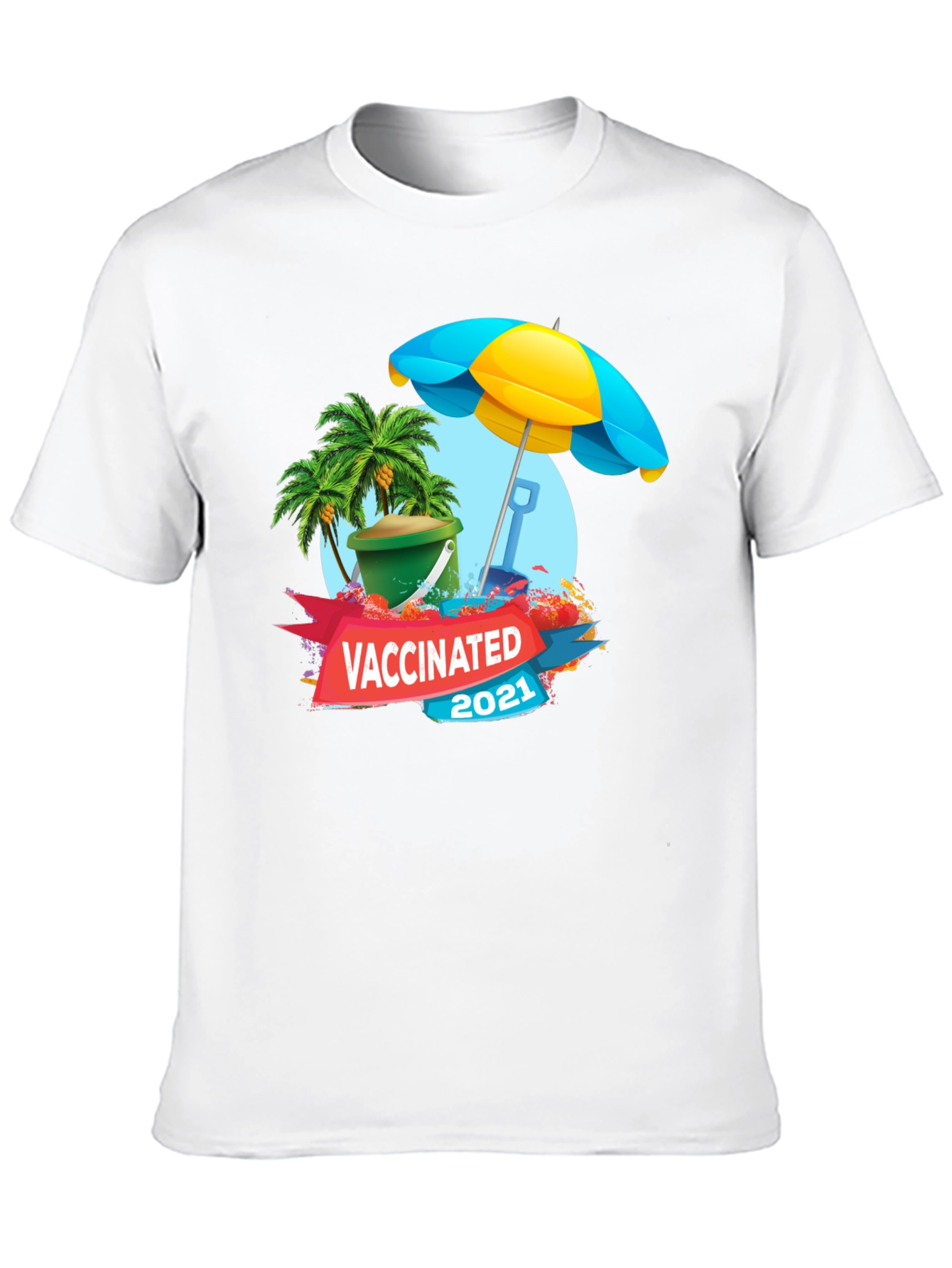 Vaccinated 2021 Beach T-Shirt
