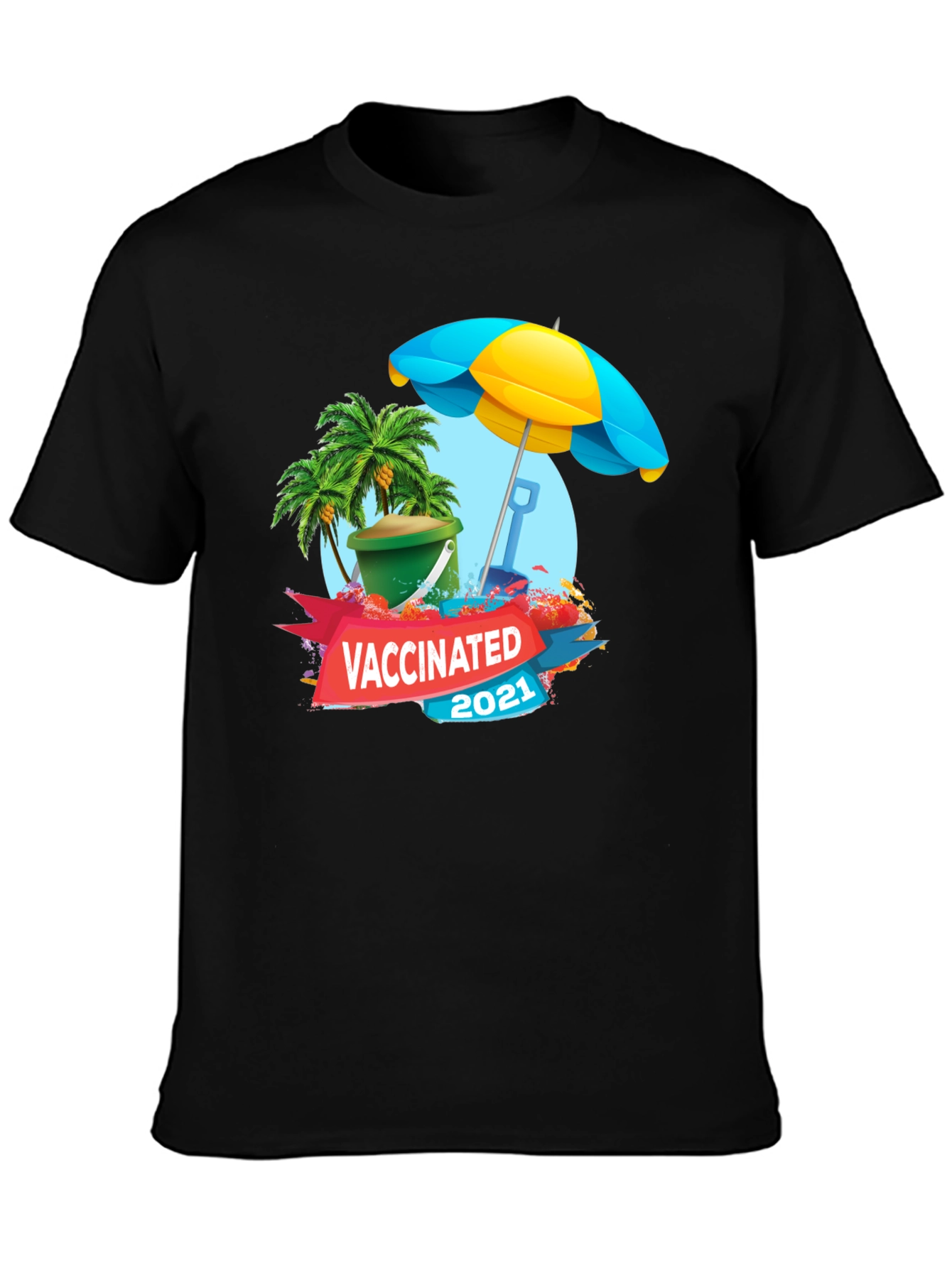 Vaccinated 2021 Beach T-Shirt