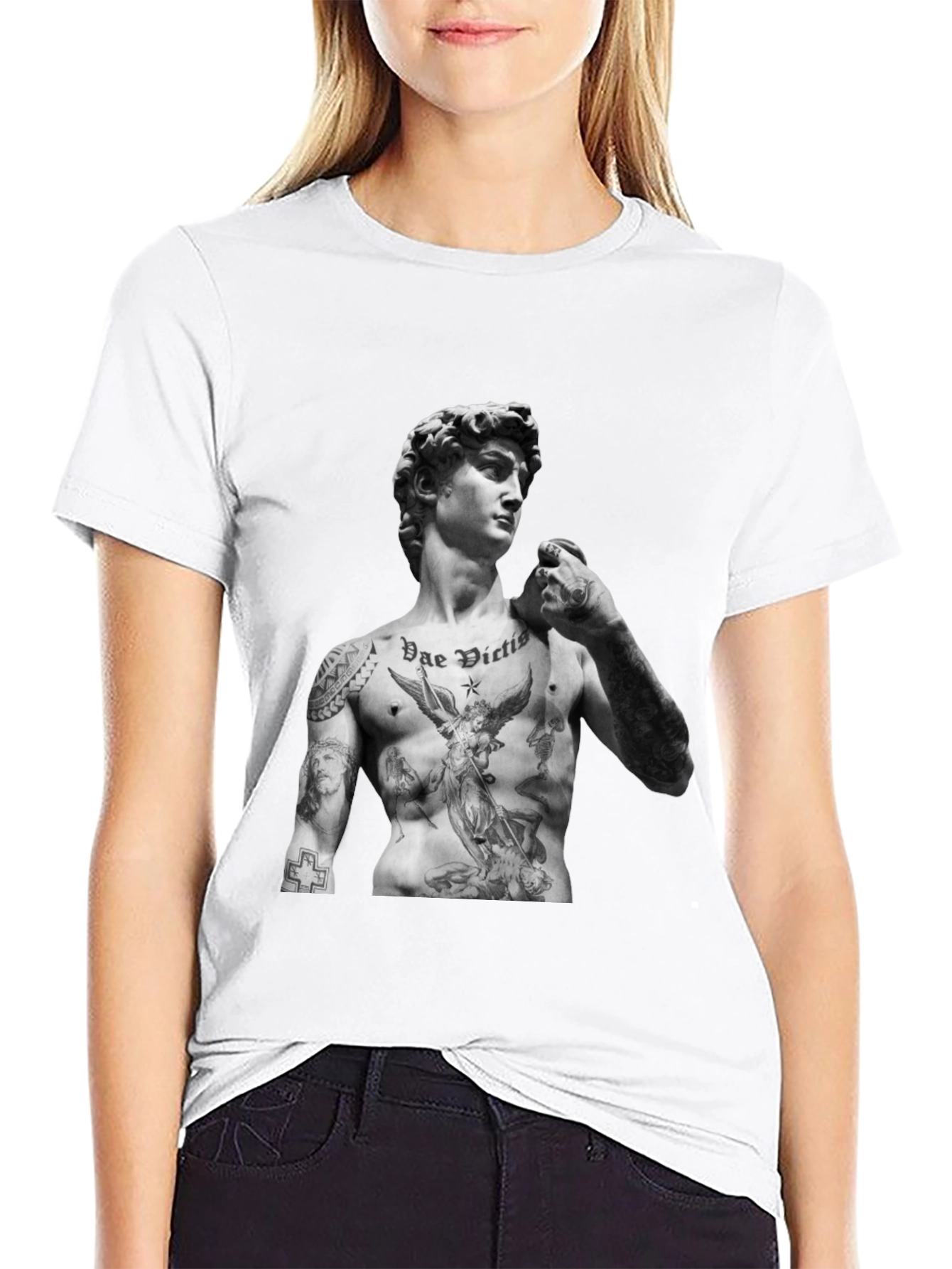 Tattooed David Statue T-Shirt
