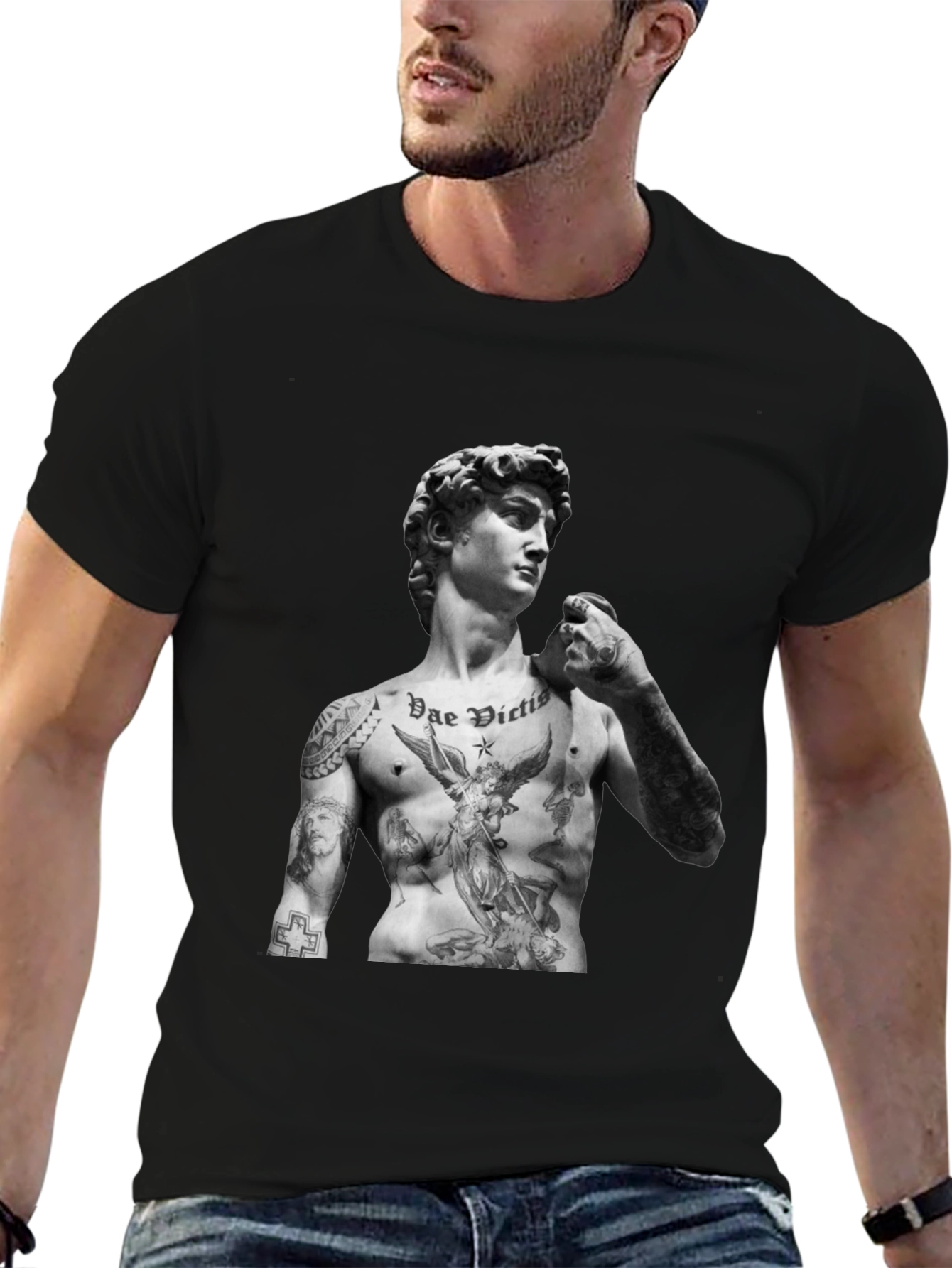 Tattooed David Statue T-Shirt