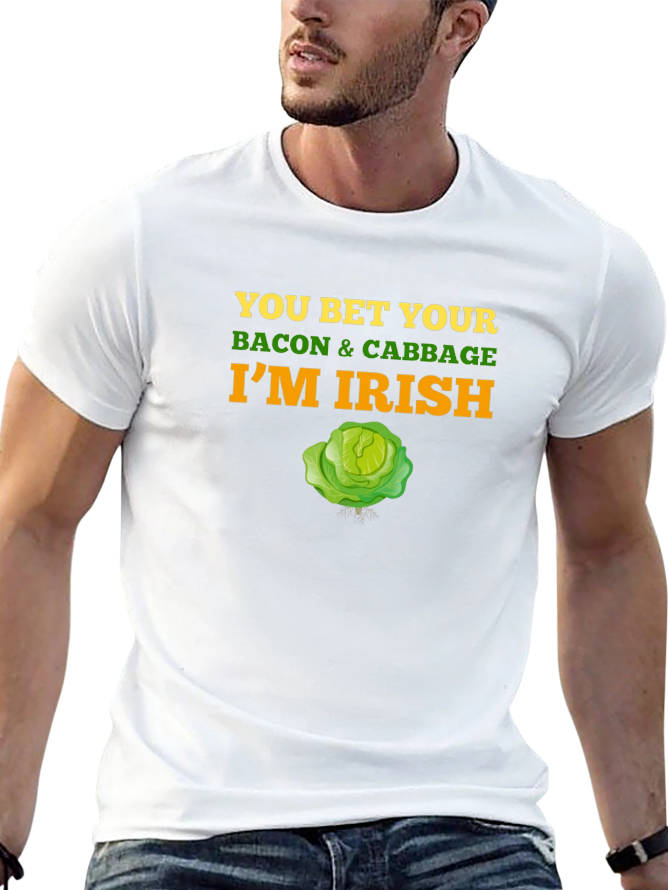 Funny Irish Pride T-Shirt - Bacon and Cabbage