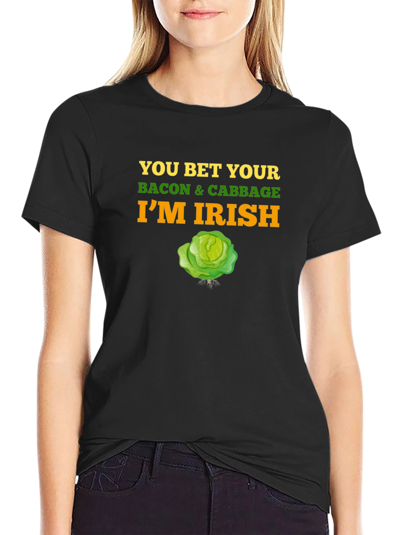 Funny Irish Pride T-Shirt - Bacon and Cabbage