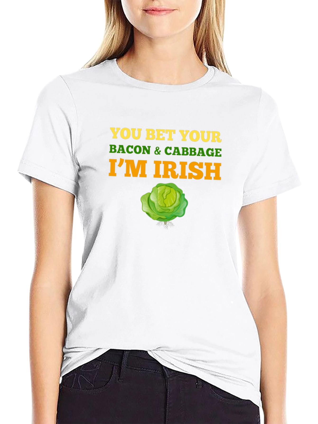 Funny Irish Pride T-Shirt - Bacon and Cabbage