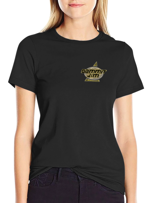 Dammit Jim T-Shirt - Black Gold Star Trek Design