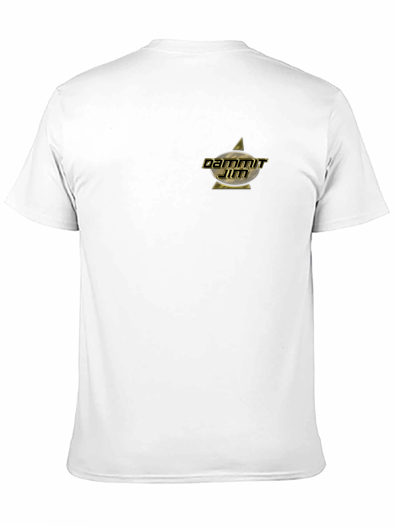 Dammit Jim T-Shirt - Black Gold Star Trek Design