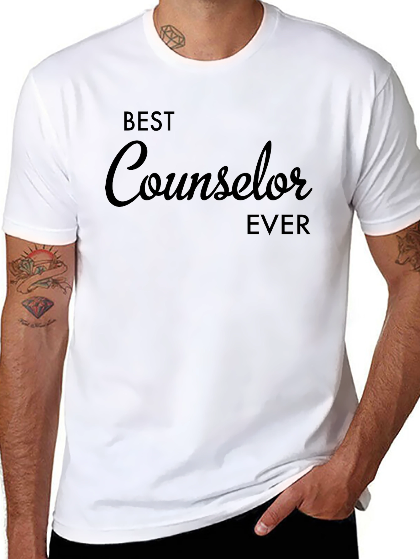 Best Counselor Ever Black T-Shirt