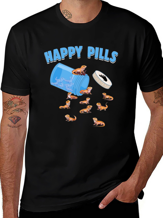 Happy Pills Bearded Dragon T-Shirt
