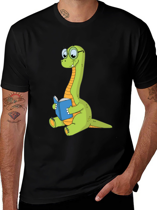 Dinosaur Reading Book Graphic Tee