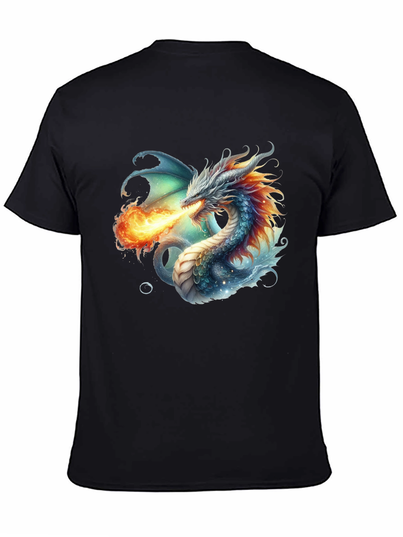Dragon Fire T-Shirt - Fantasy Art Tee
