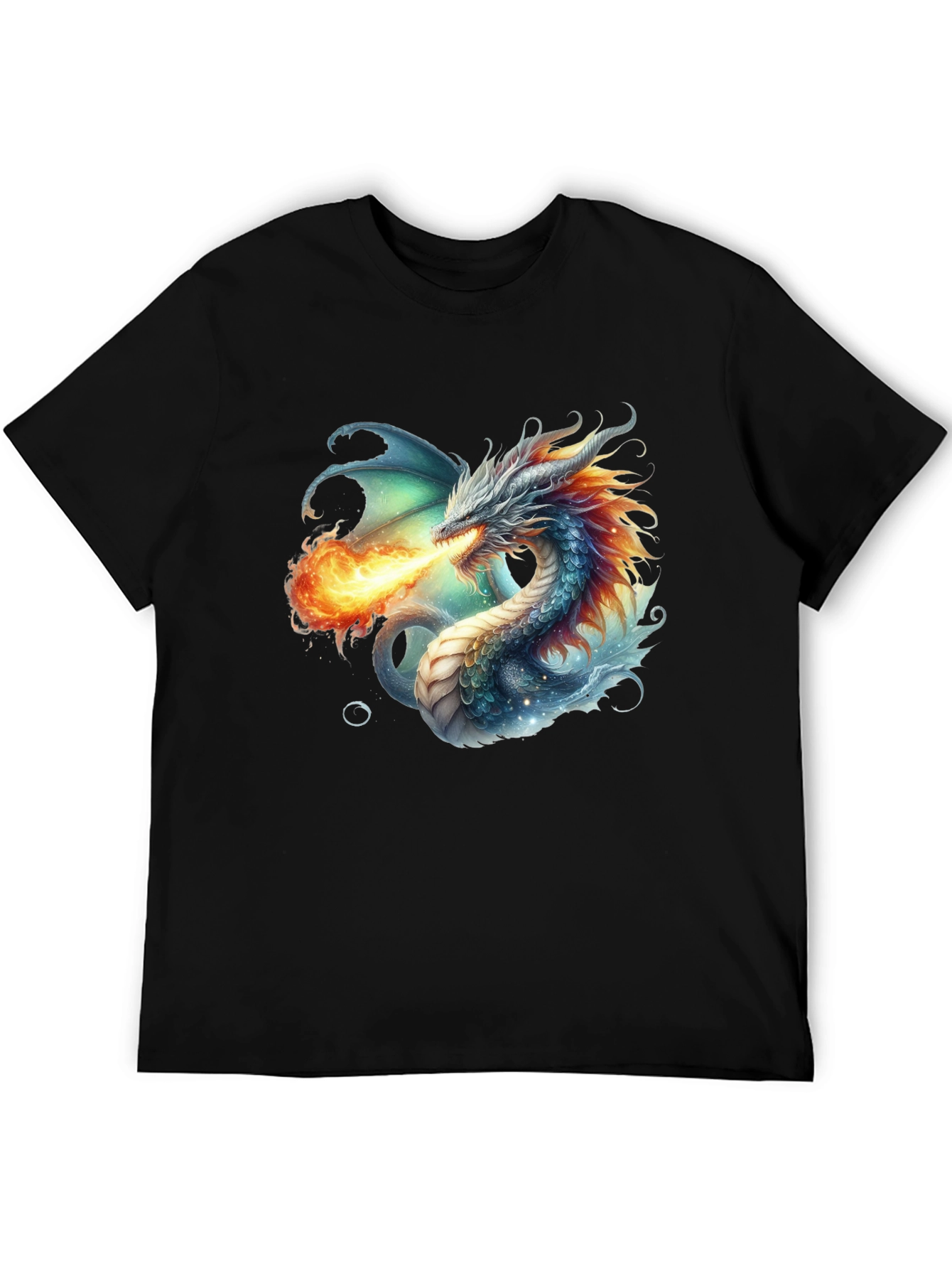 Dragon Fire T-Shirt - Fantasy Art Tee