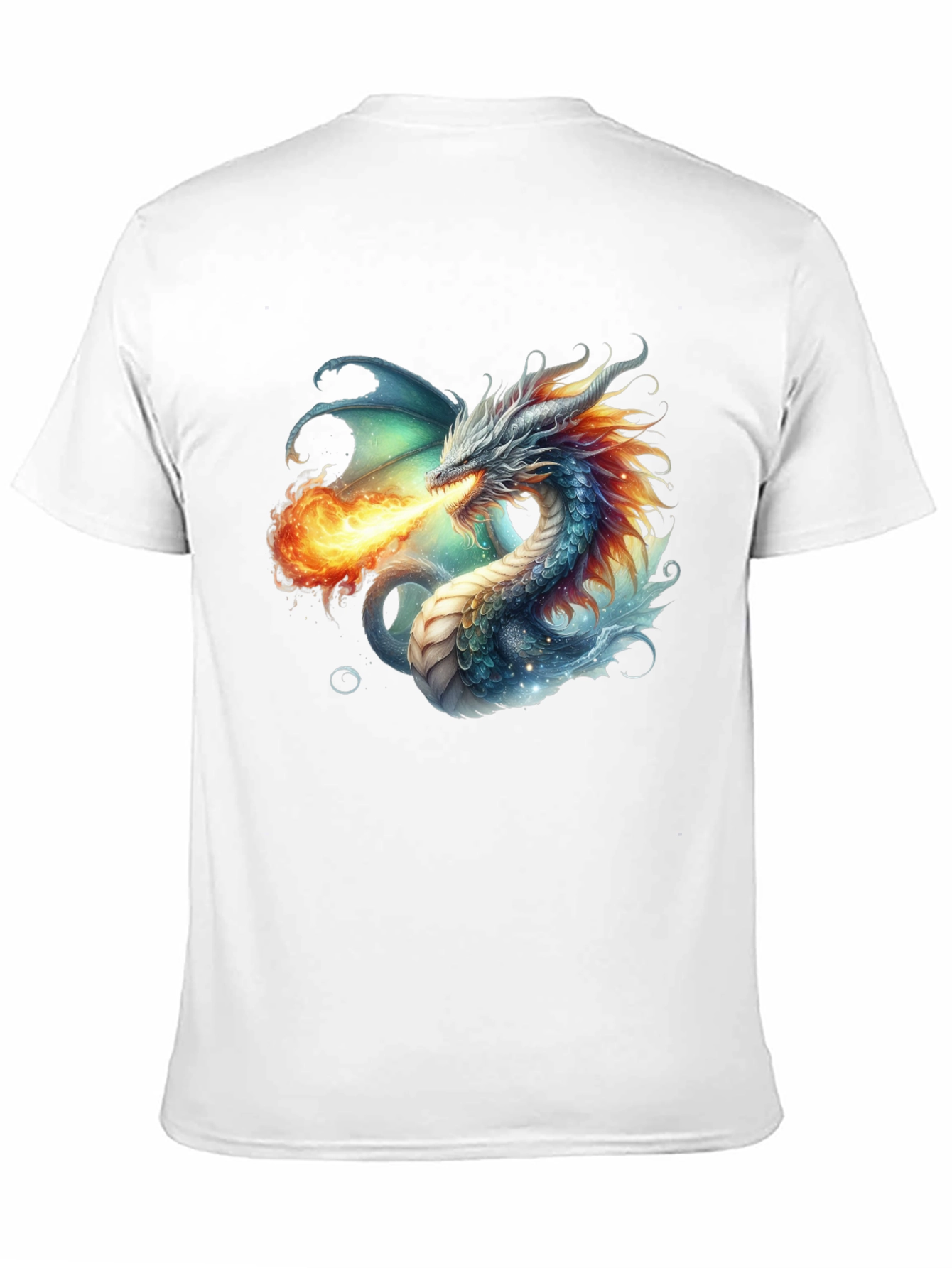 Dragon Fire T-Shirt - Fantasy Art Tee