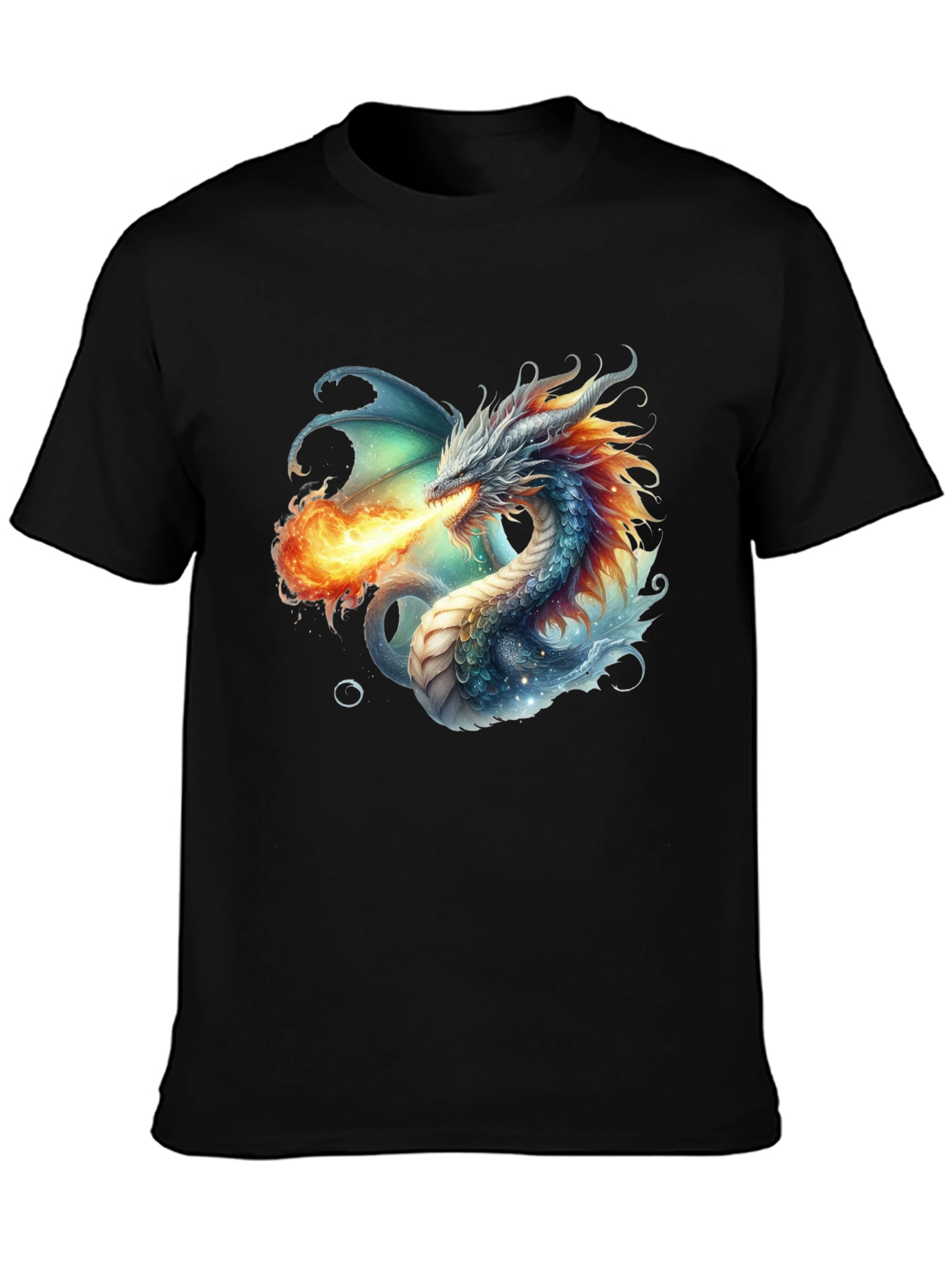 Dragon Fire T-Shirt - Fantasy Art Tee