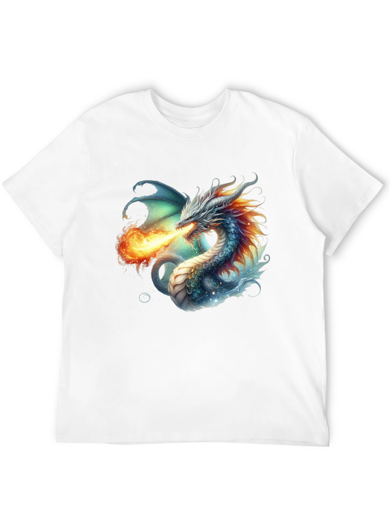 Dragon Fire T-Shirt - Fantasy Art Tee