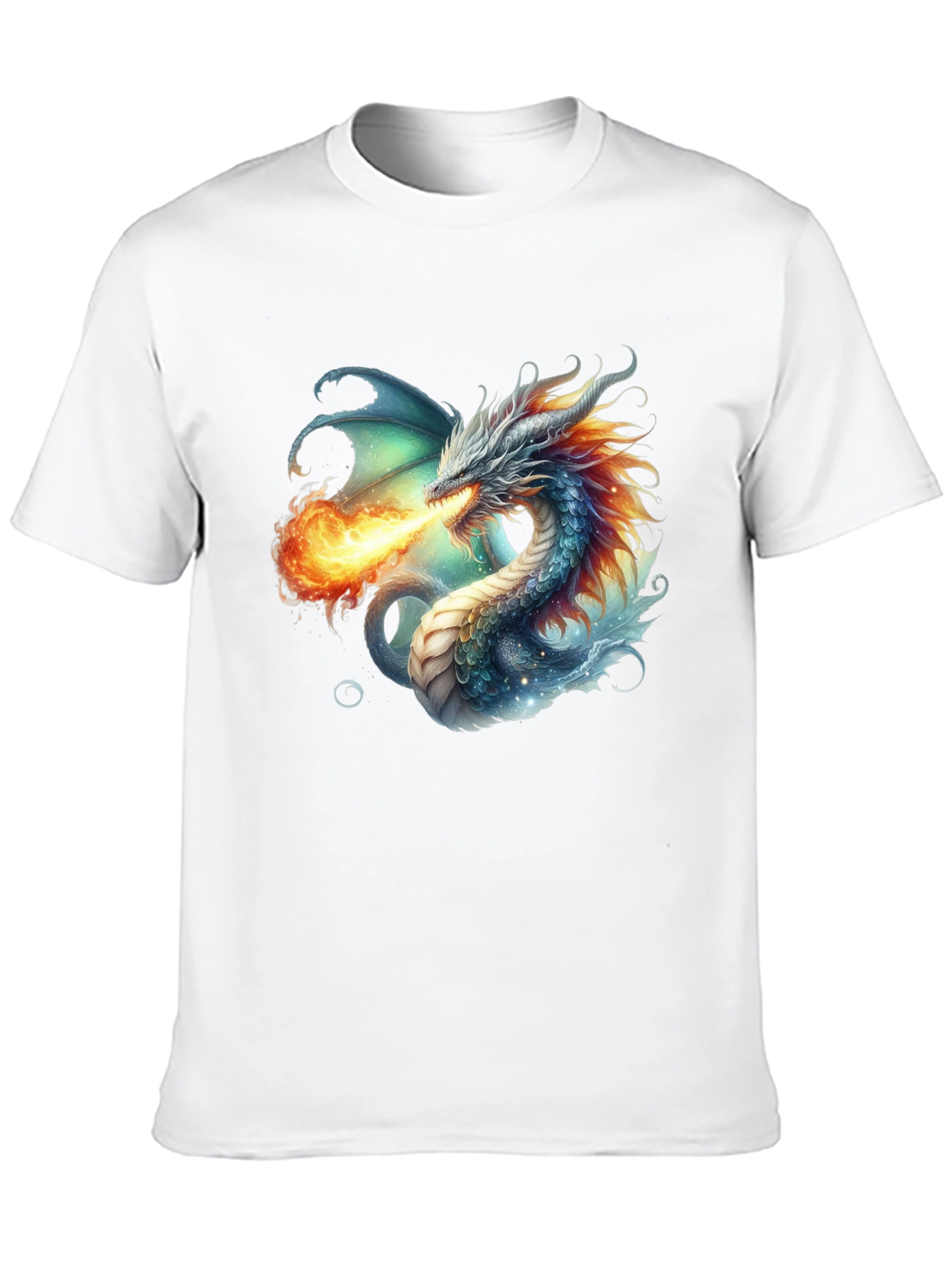 Dragon Fire T-Shirt - Fantasy Art Tee
