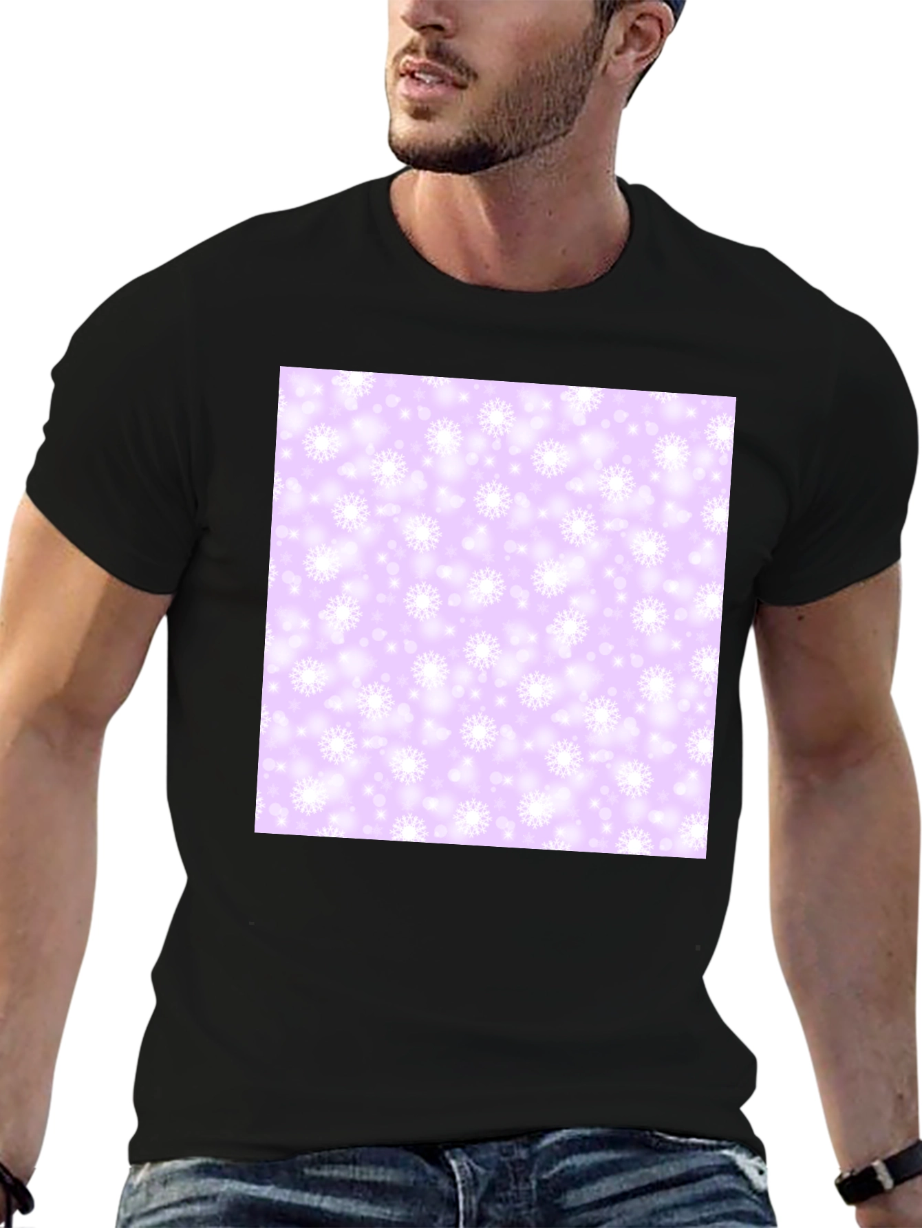 Snowflake Pattern T-Shirt