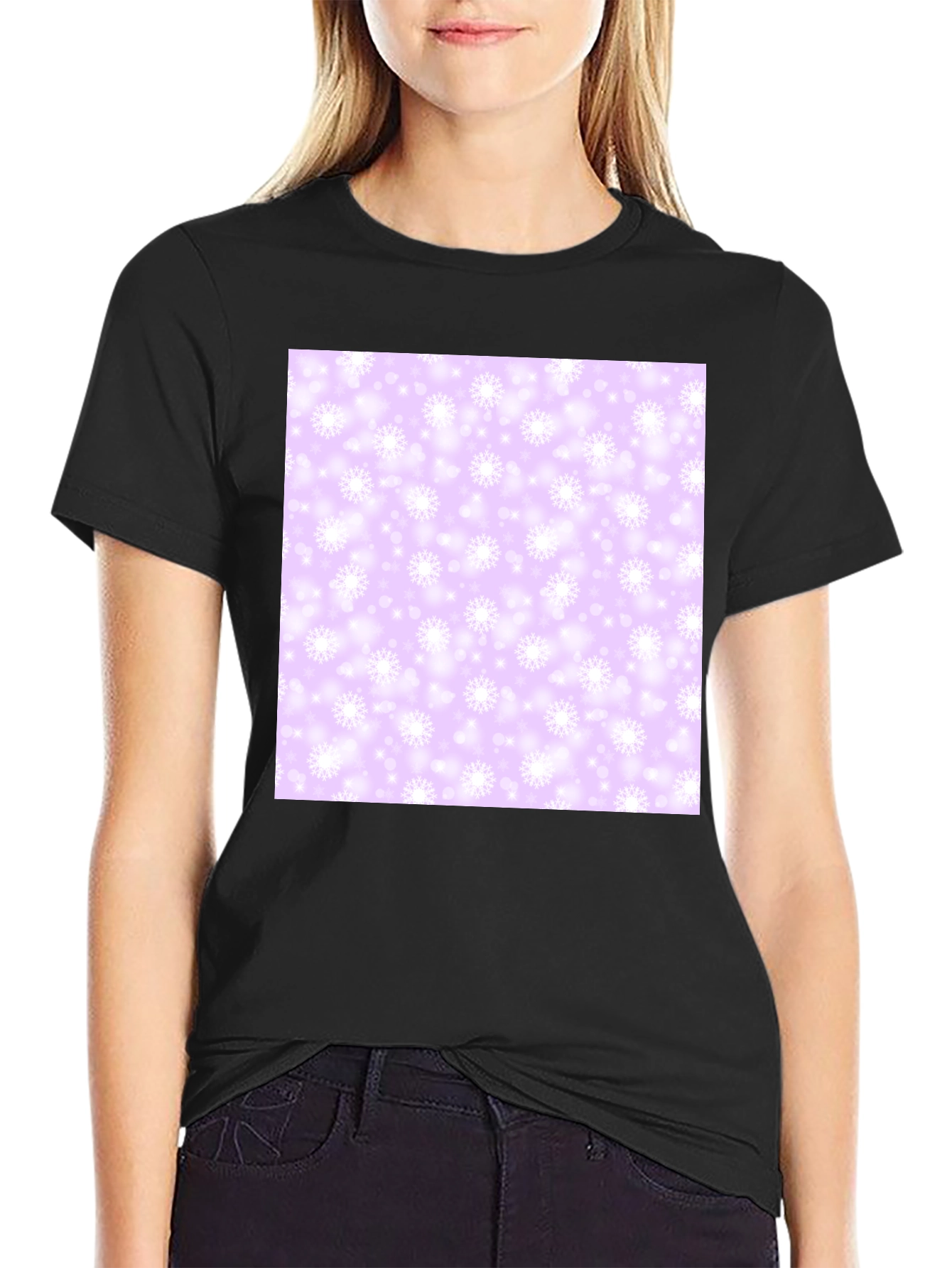 Snowflake Pattern T-Shirt