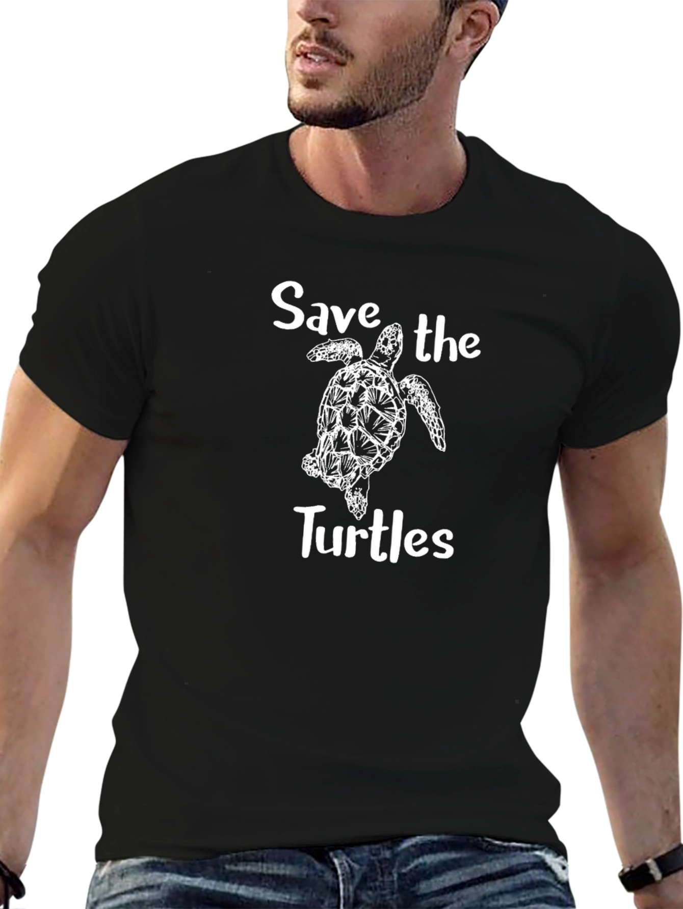 Save the Turtles Graphic Tee - Eco-Friendly