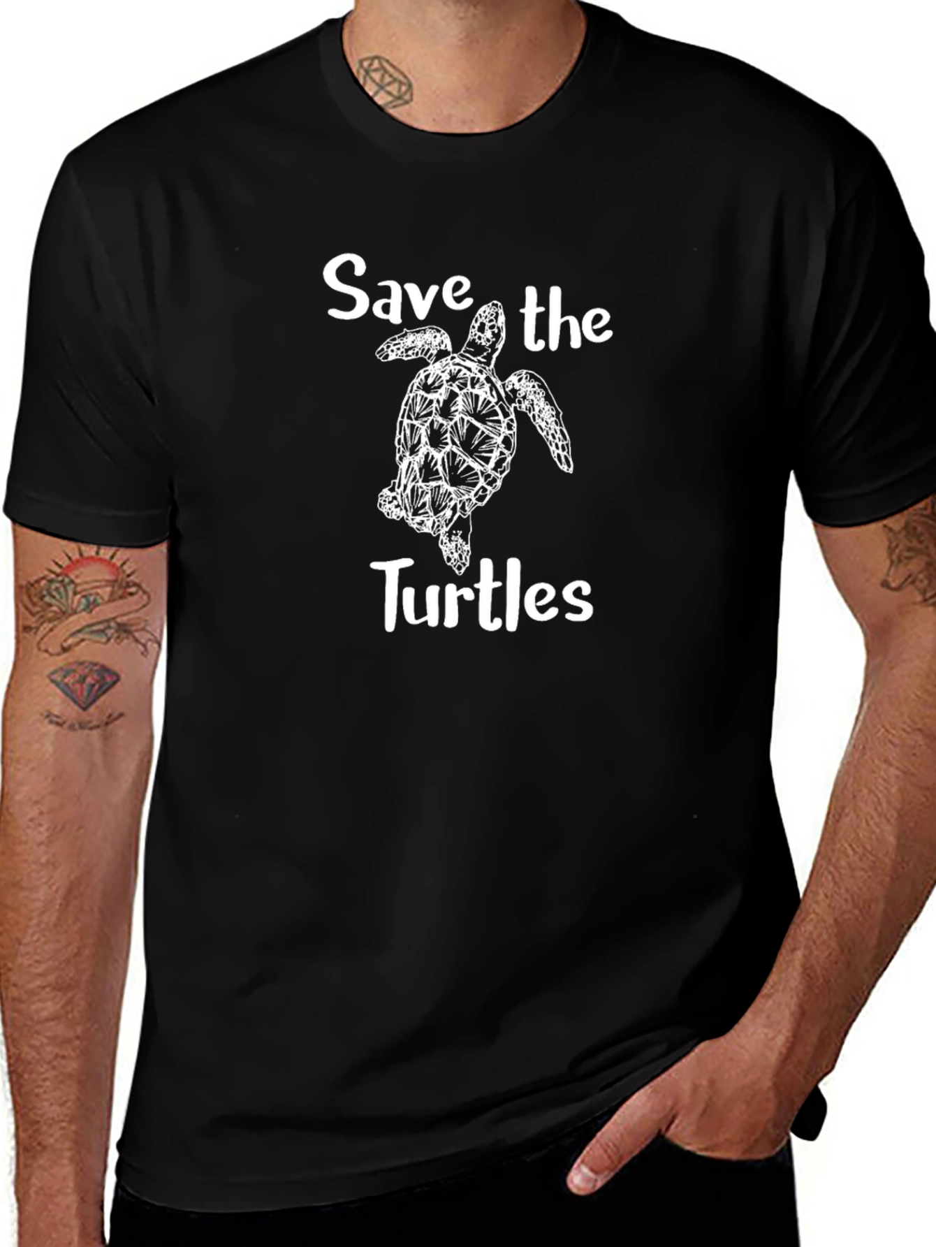 Save the Turtles Graphic Tee - Eco-Friendly