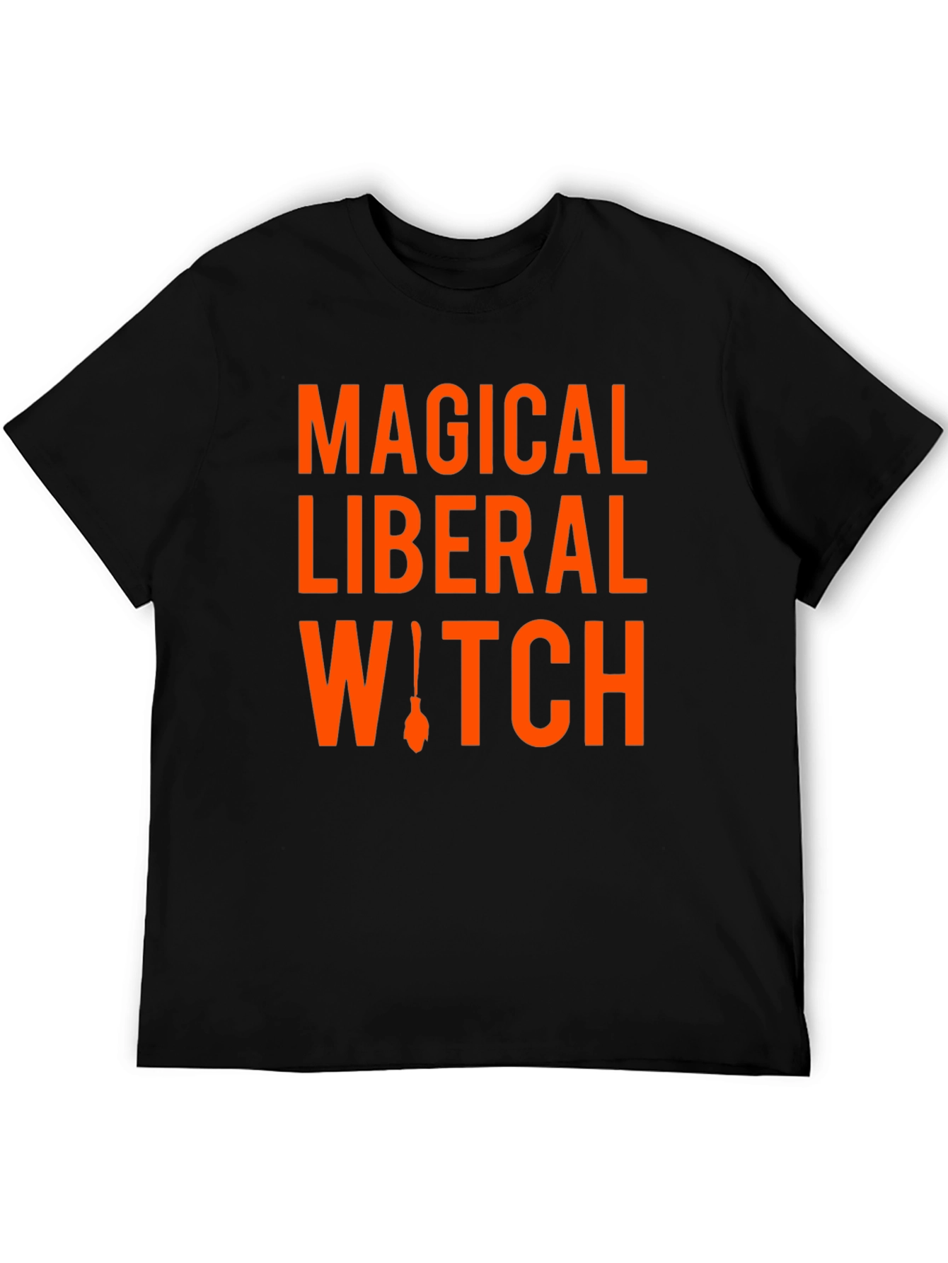 Magical Liberal Witch Graphic Tee - Black