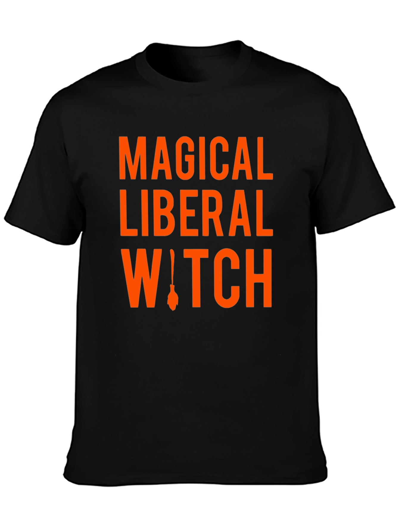 Magical Liberal Witch Graphic Tee - Black
