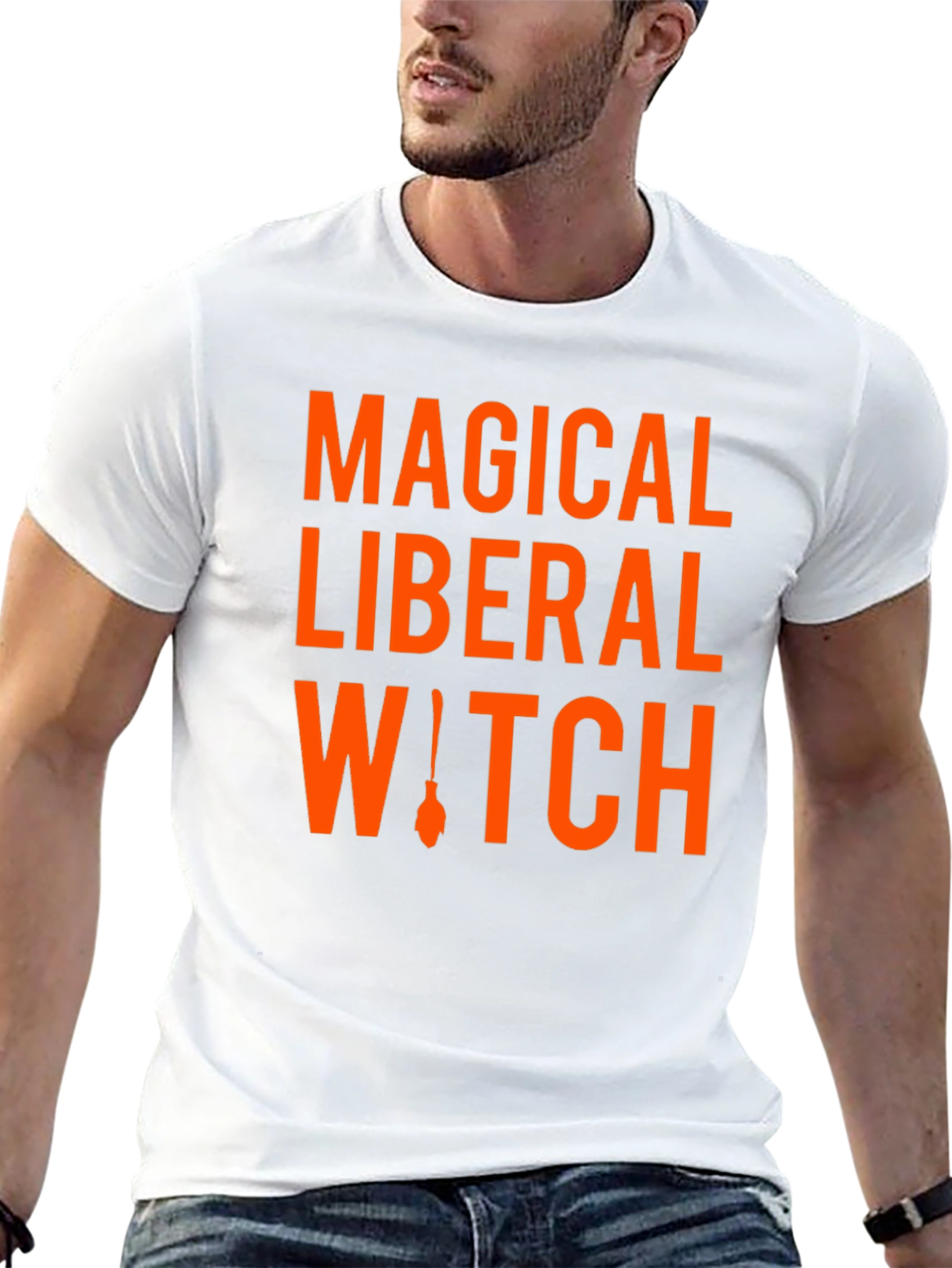Magical Liberal Witch Graphic Tee - Black