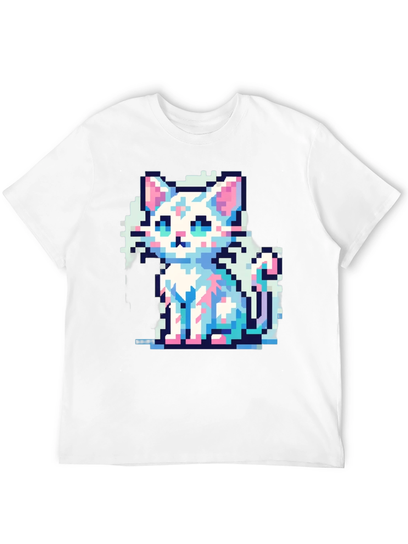 Pixel Cat T-Shirt - Retro Gaming Style