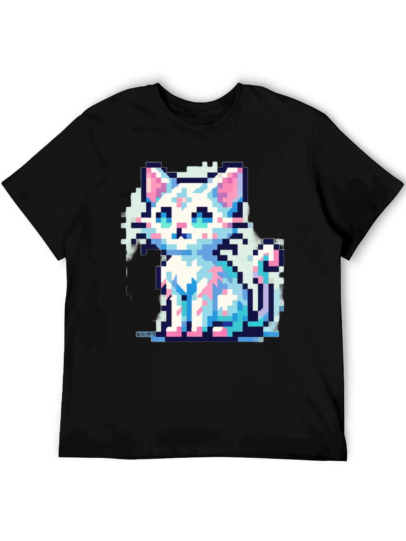 Pixel Cat T-Shirt - Retro Gaming Style