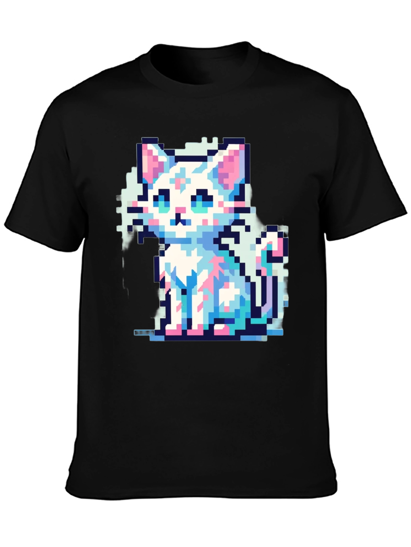 Pixel Cat T-Shirt - Retro Gaming Style