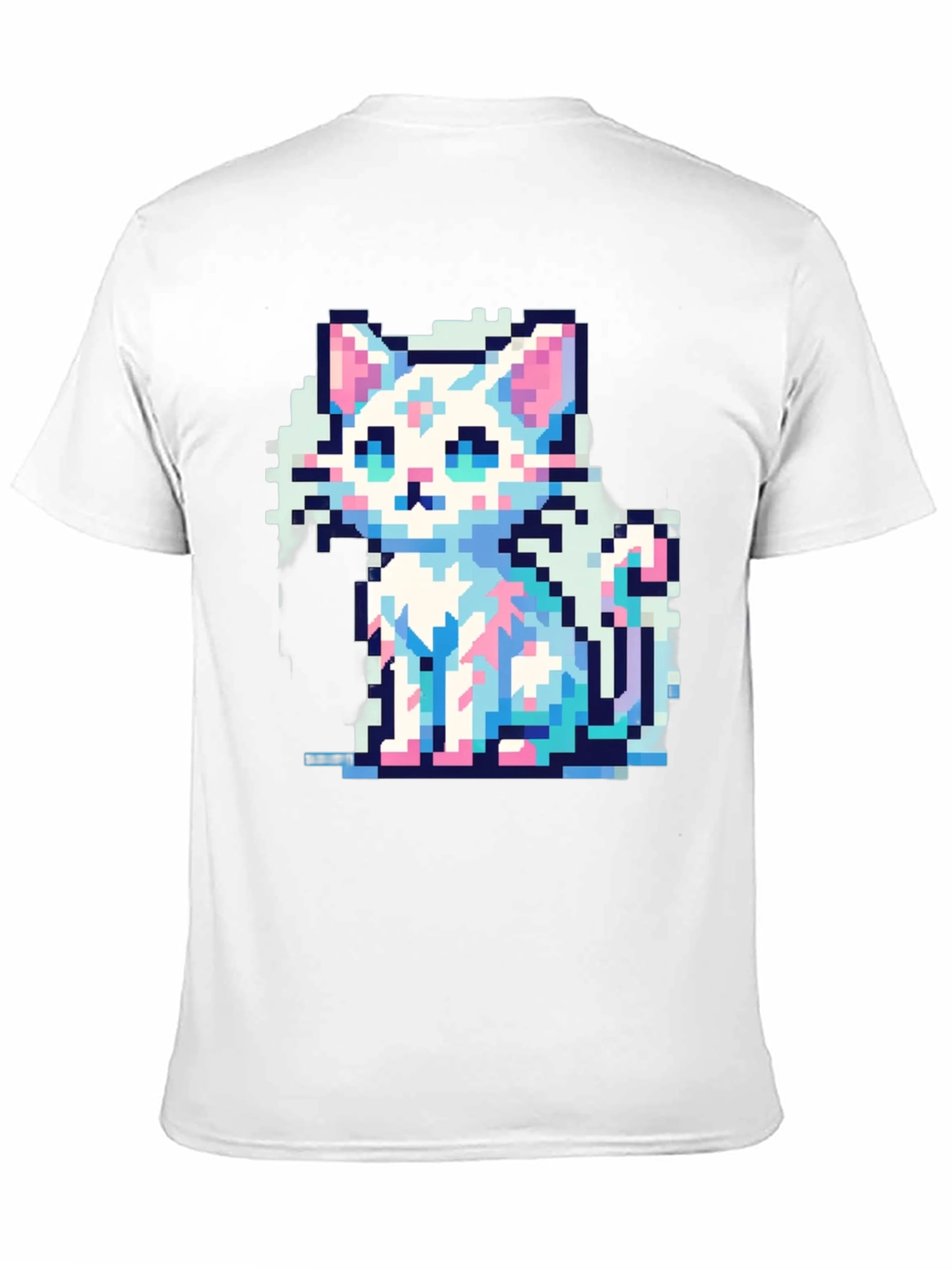 Pixel Cat T-Shirt - Retro Gaming Style