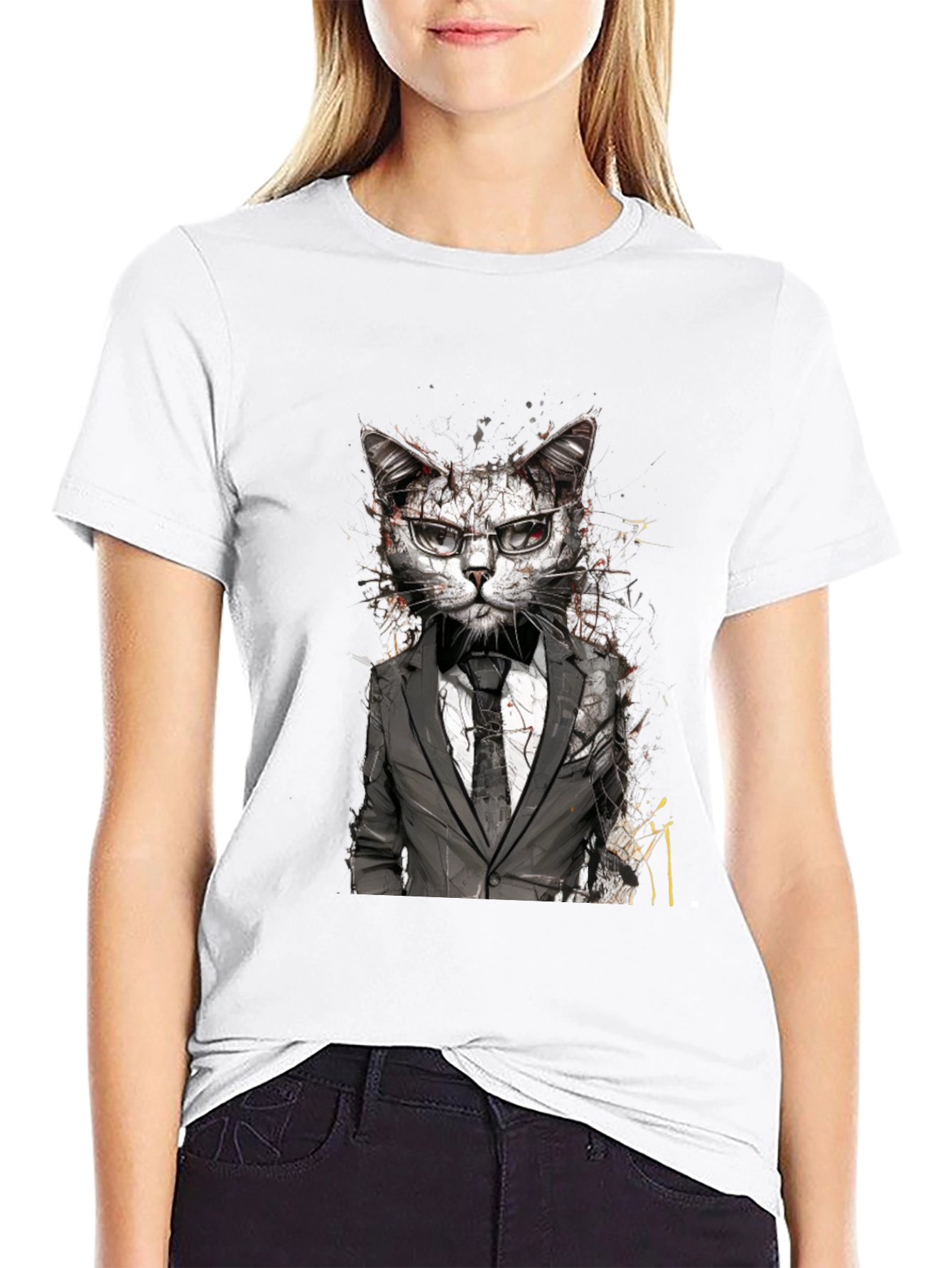 Cat Boss T-Shirt - Smart Cat Design Tee