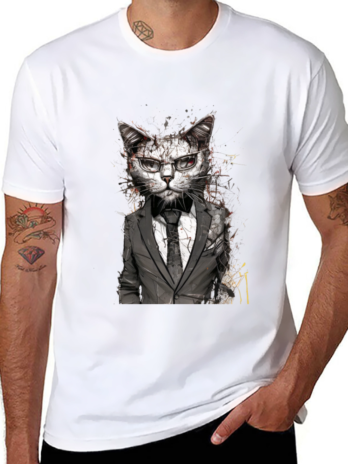 Cat Boss T-Shirt - Smart Cat Design Tee