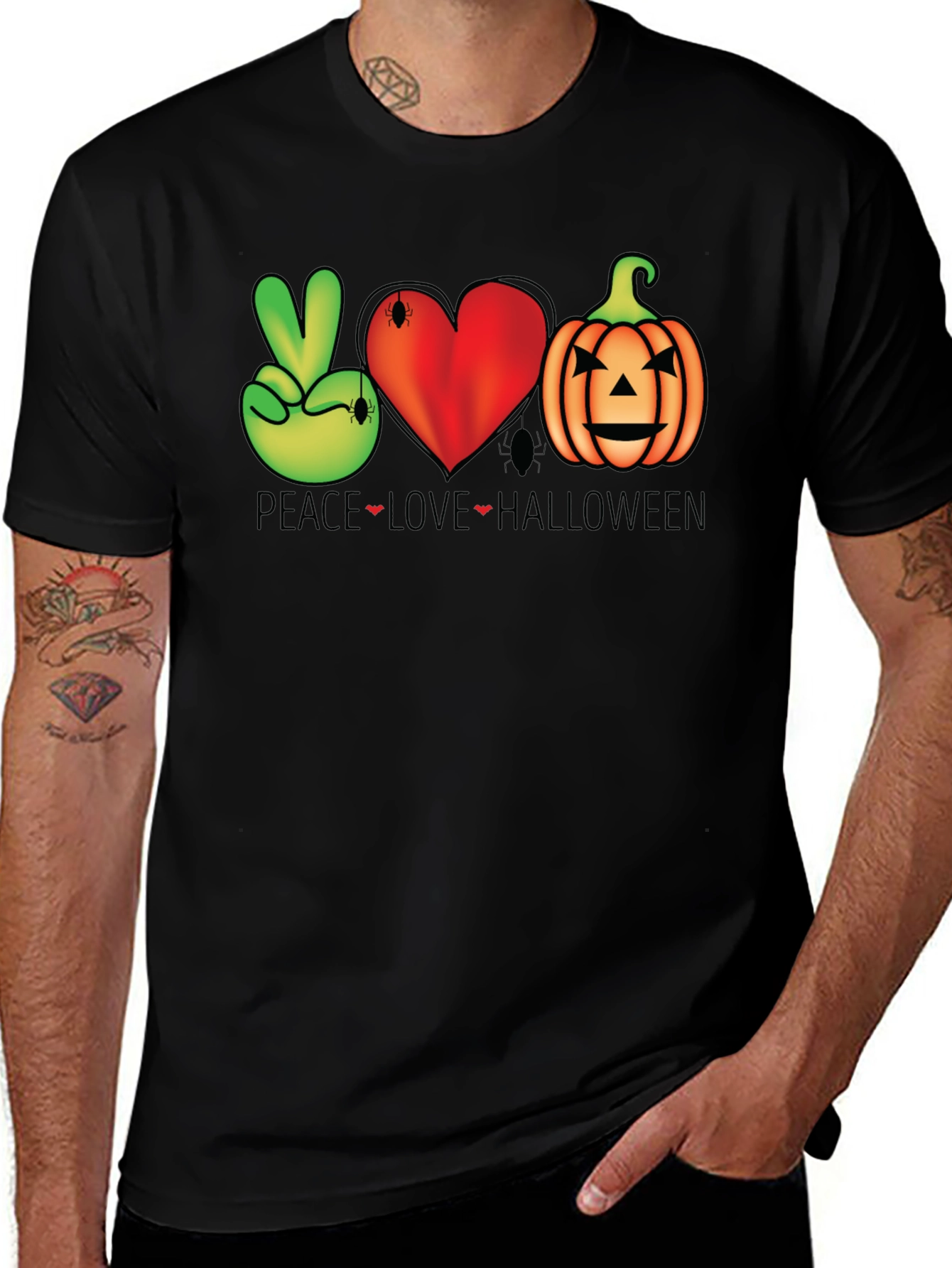 Peace Love Halloween T-Shirt