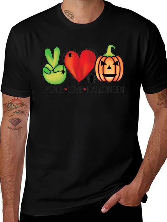 Peace Love Halloween T-Shirt