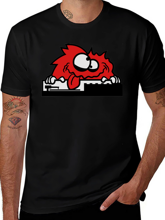 Funny Red Monster Graphic T-Shirt - Unisex Cotton Tee