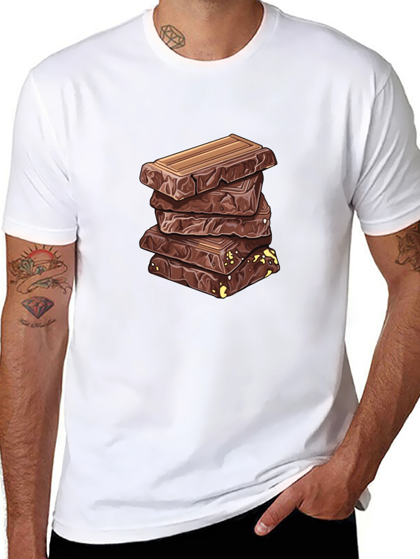 Chocolate Stack Graphic Tee - Sweet Tooth Shirt