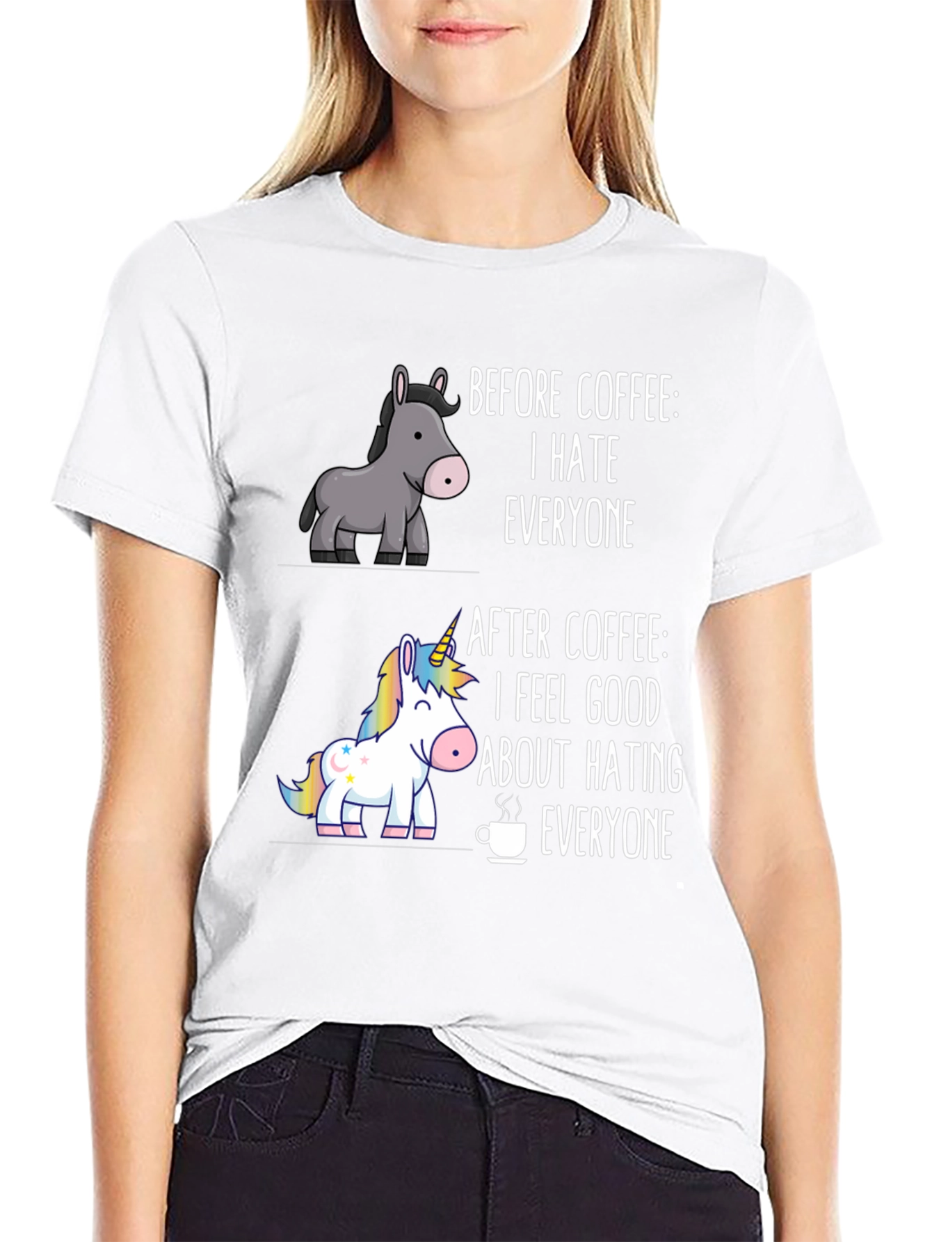 Funny Coffee T-Shirt - Hate Everyone - Unisex