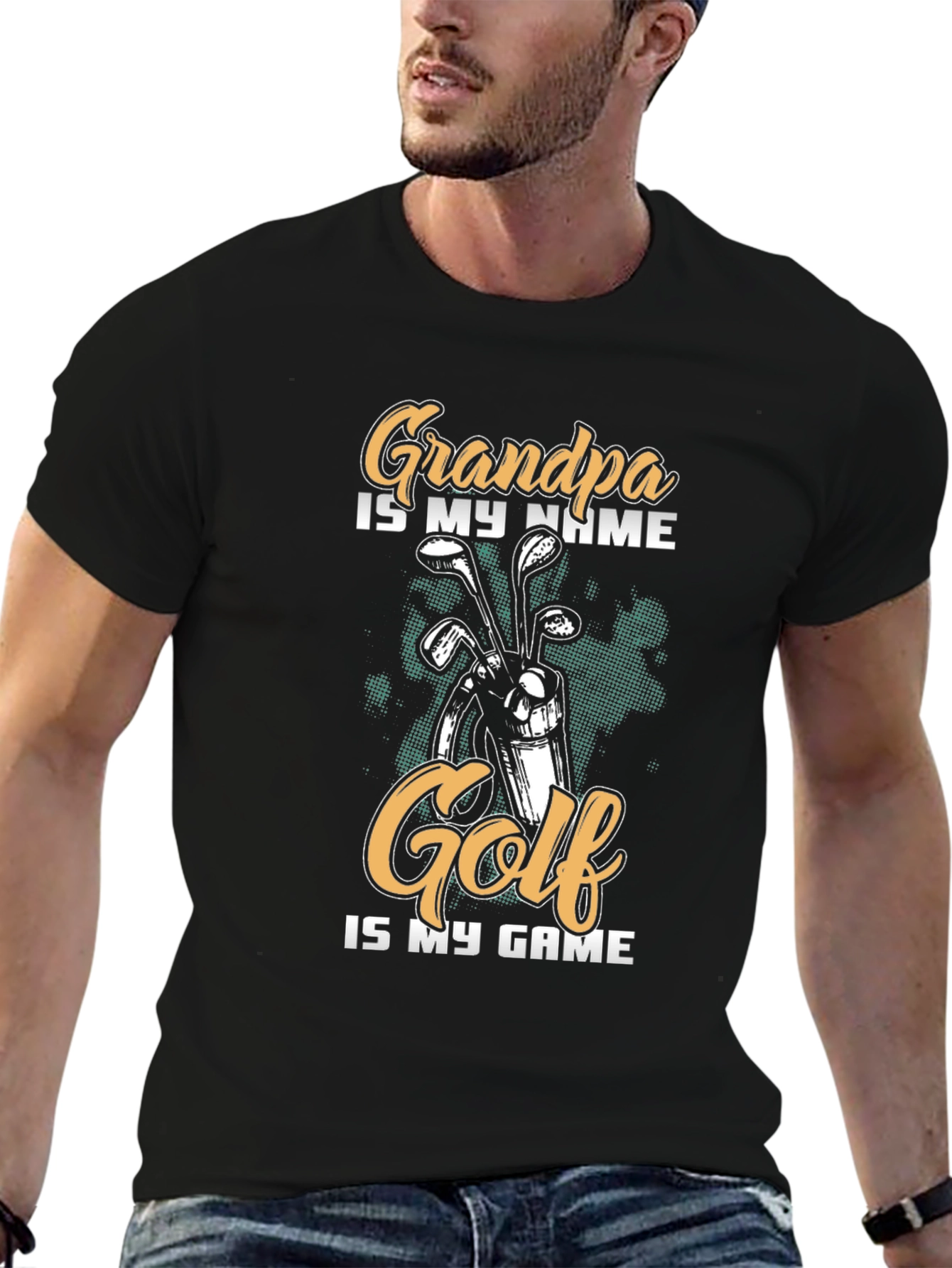 Grandpa Golf T-Shirt - My Name My Game!