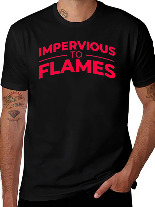 Impervious To Flames Graphic T-Shirt - Black
